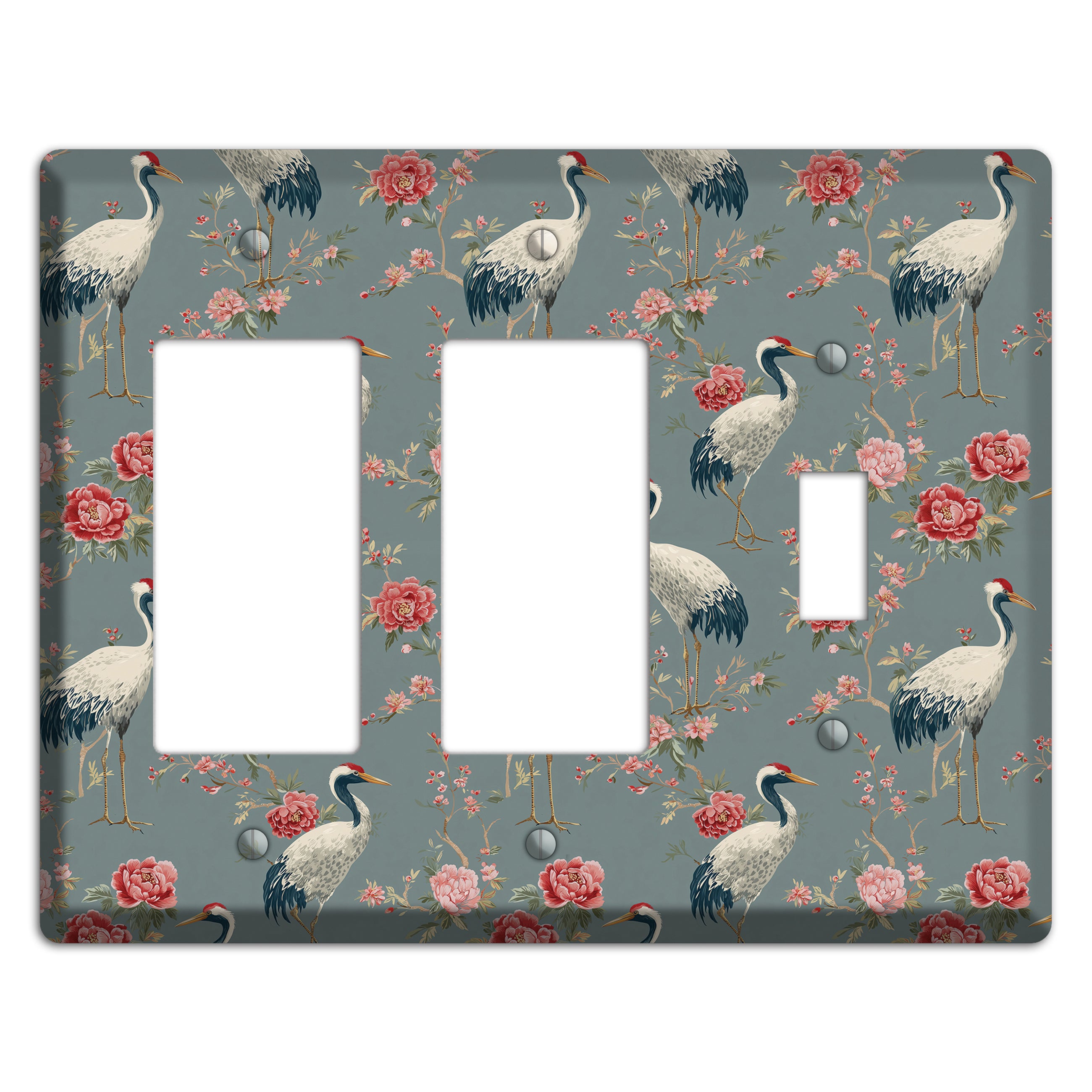 Slate Peony Vigil 2 Rocker / Toggle Wallplate