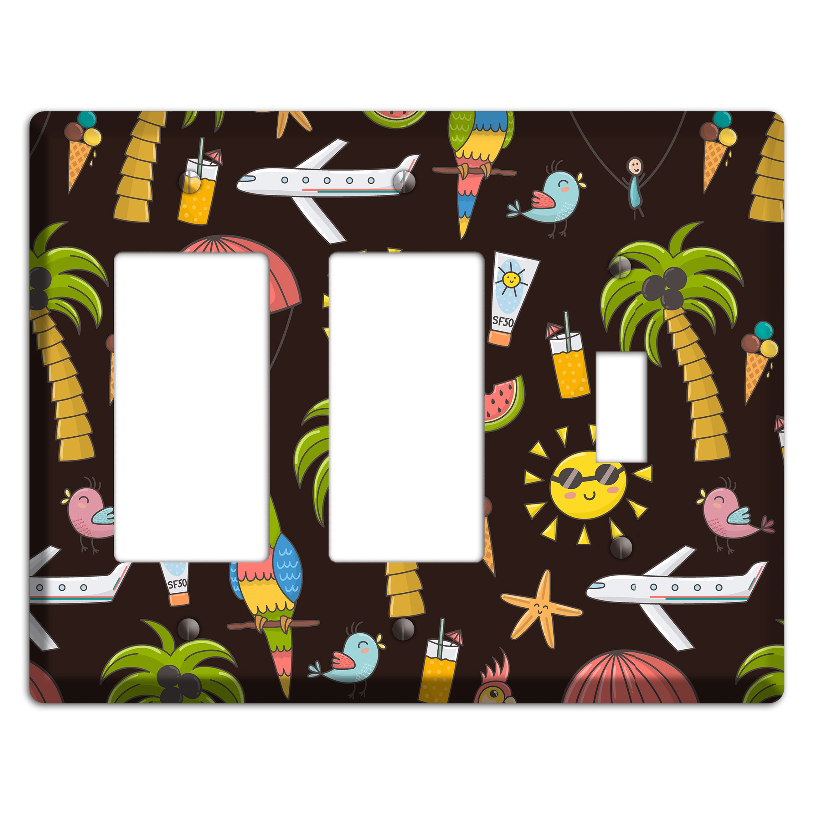 Sunset Tropics 2 Rocker / Toggle Wallplate