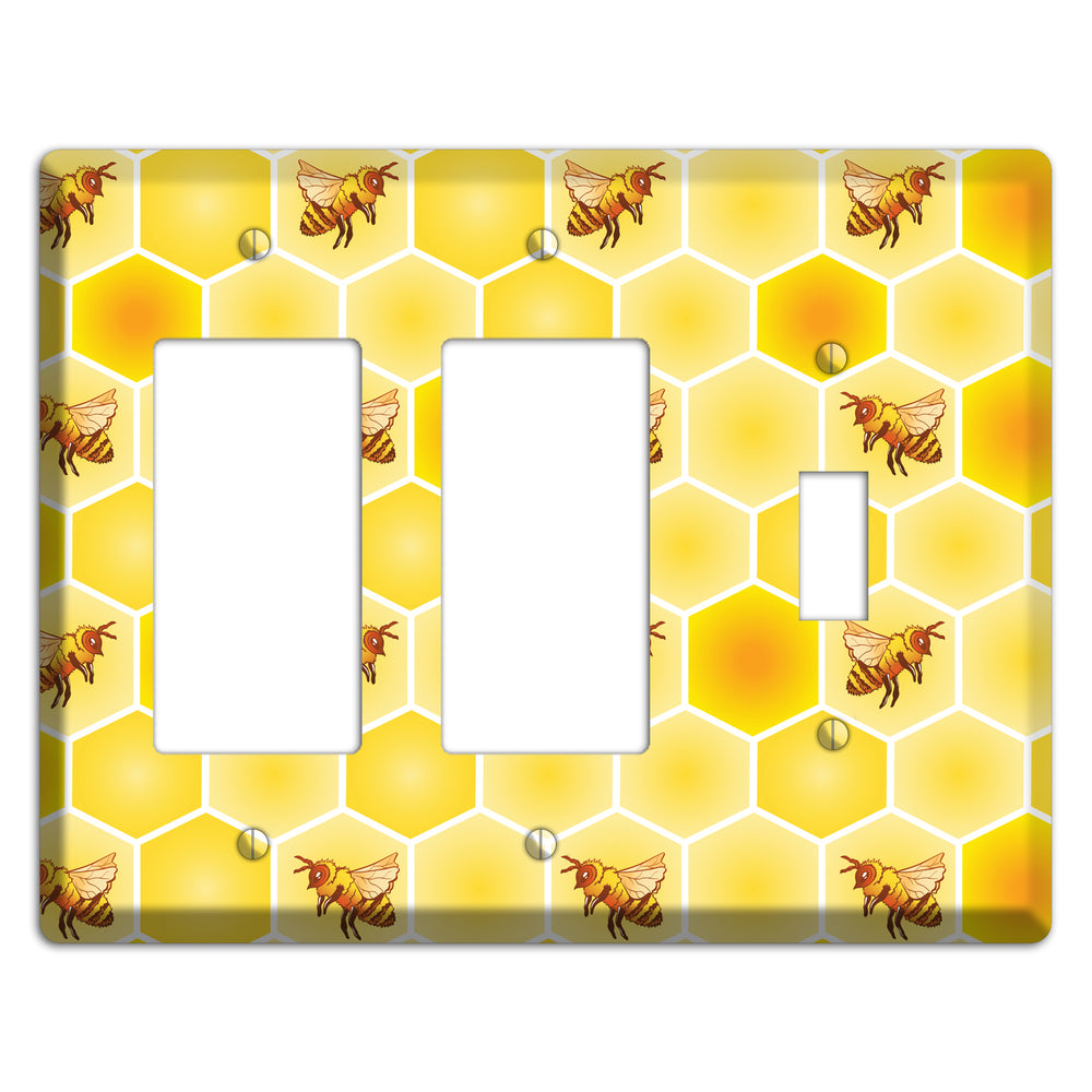 Honeycomb Colony 2 Rocker / Toggle Wallplate