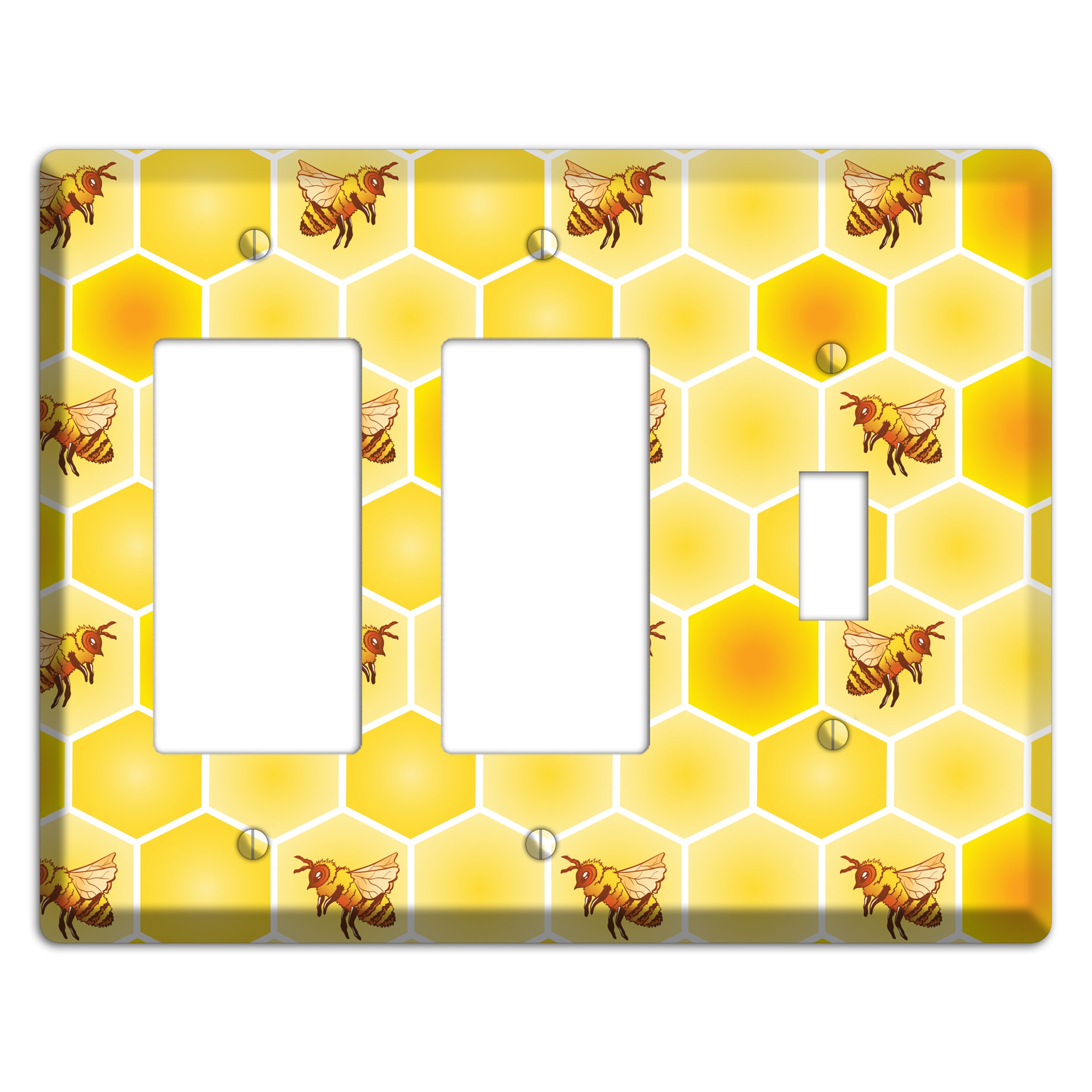 Honeycomb Colony 2 Rocker / Toggle Wallplate
