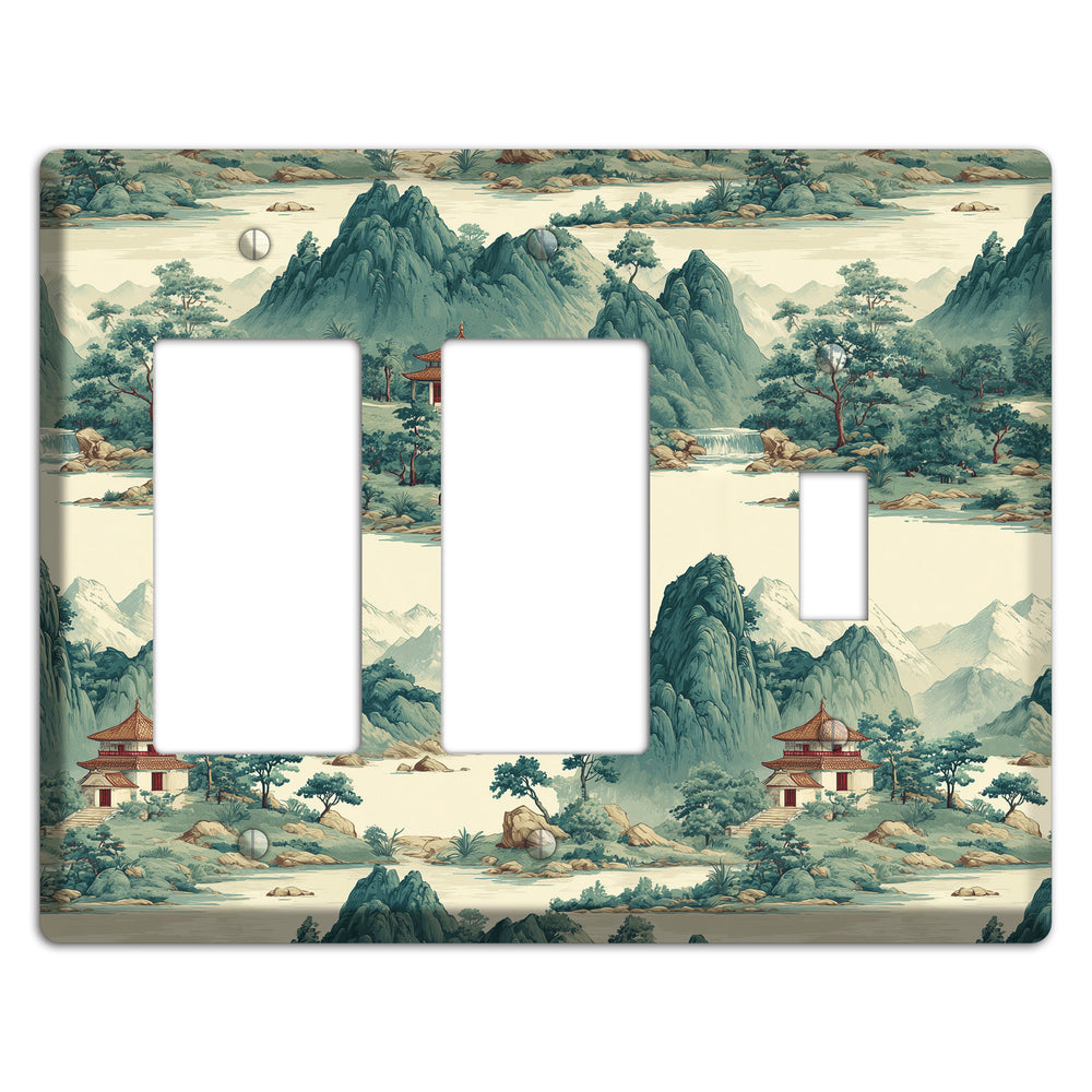 Mist & Pavilion 2 Rocker / Toggle Wallplate