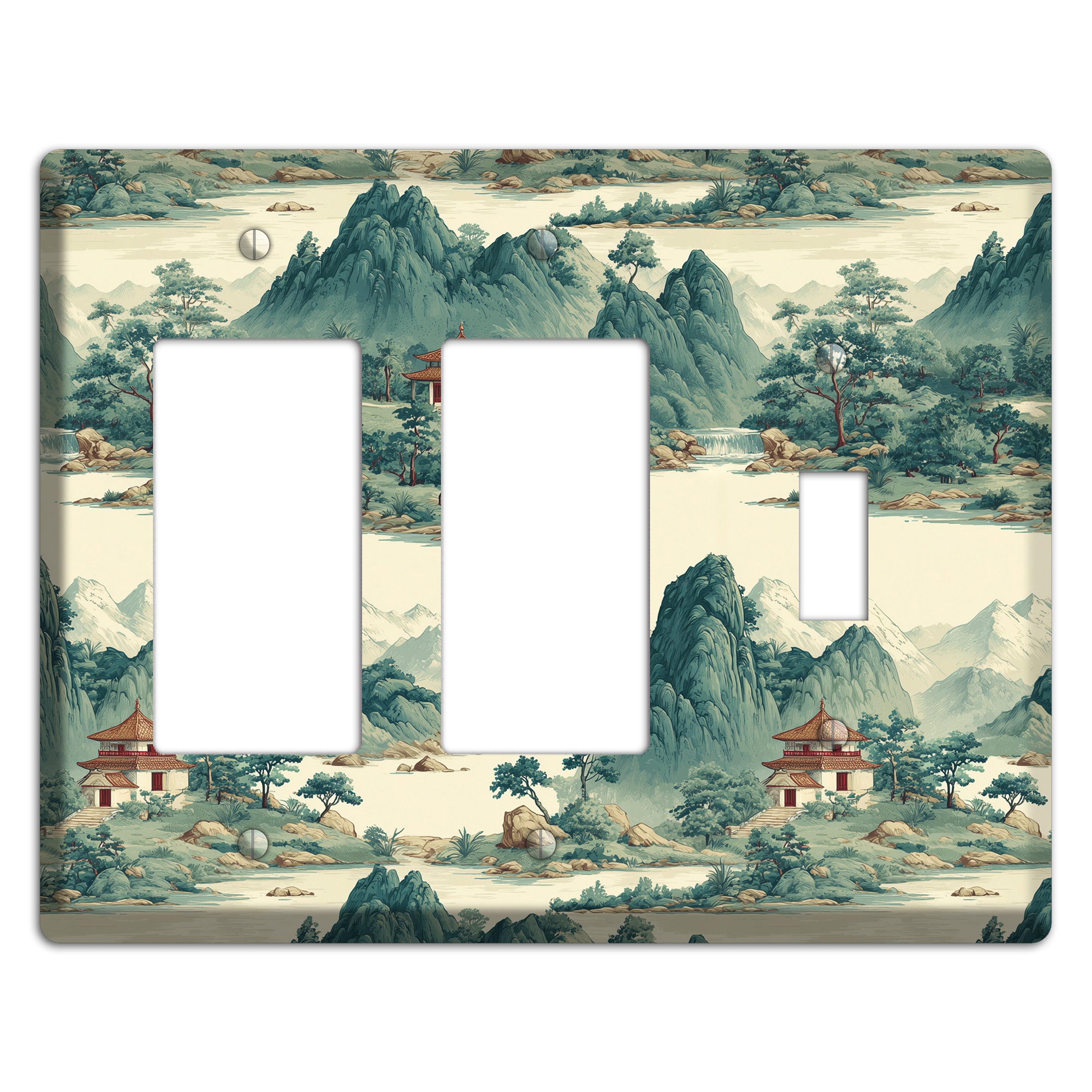 Mist & Pavilion 2 Rocker / Toggle Wallplate