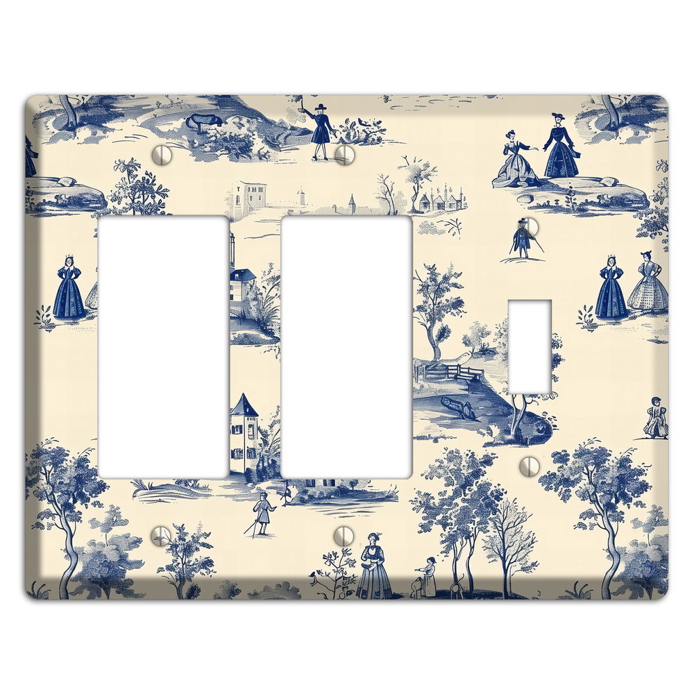 Pastoral Letter 2 Rocker / Toggle Wallplate