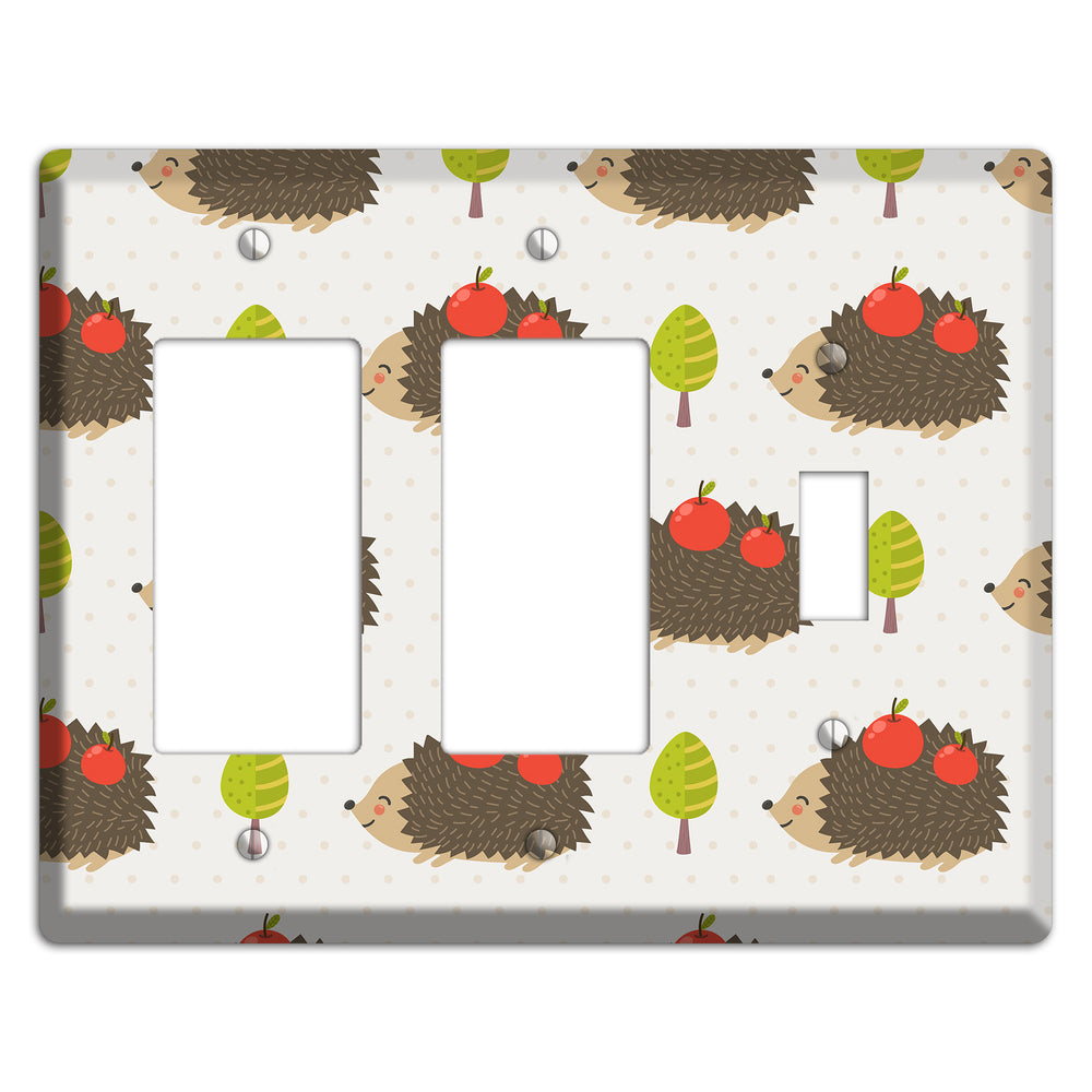 Hedgehog Harvest 2 Rocker / Toggle Wallplate