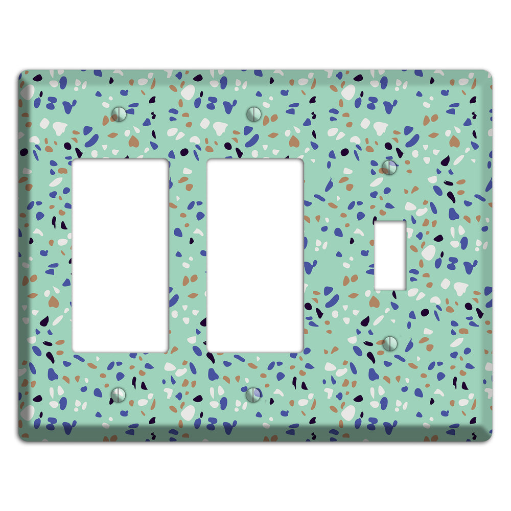 Sea Breeze Confetti 2 Rocker / Toggle Wallplate