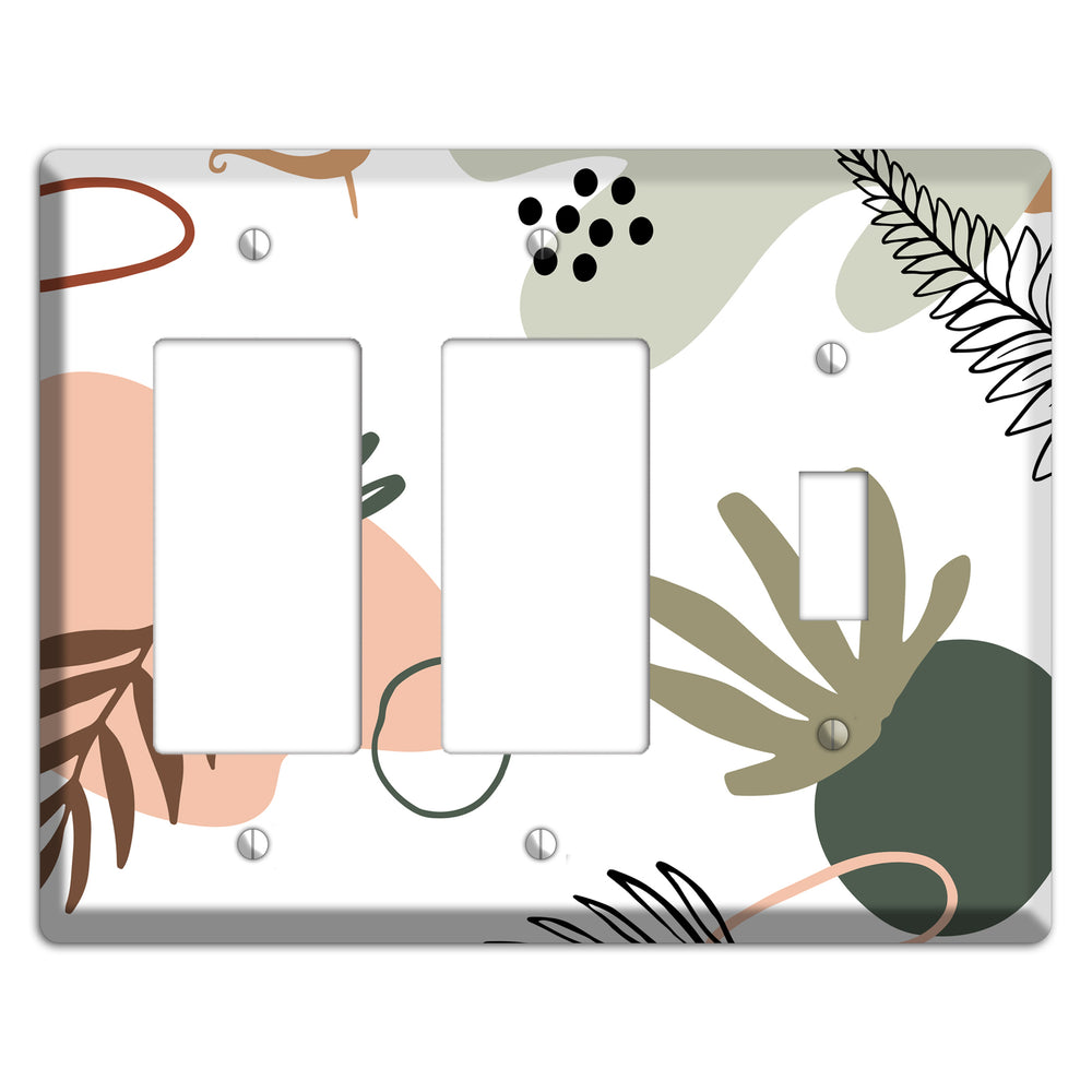 Botanical Scatter 2 Rocker / Toggle Wallplate