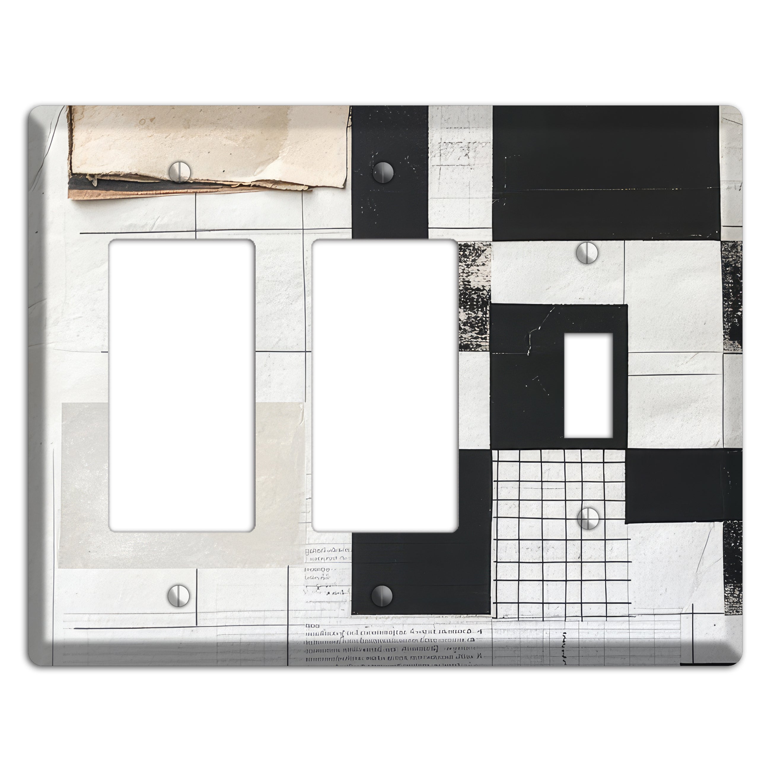 Torn Ledger Fragments 2 Rocker / Toggle Wallplate