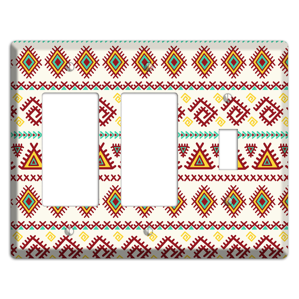 Crimson Tapestry 2 Rocker / Toggle Wallplate