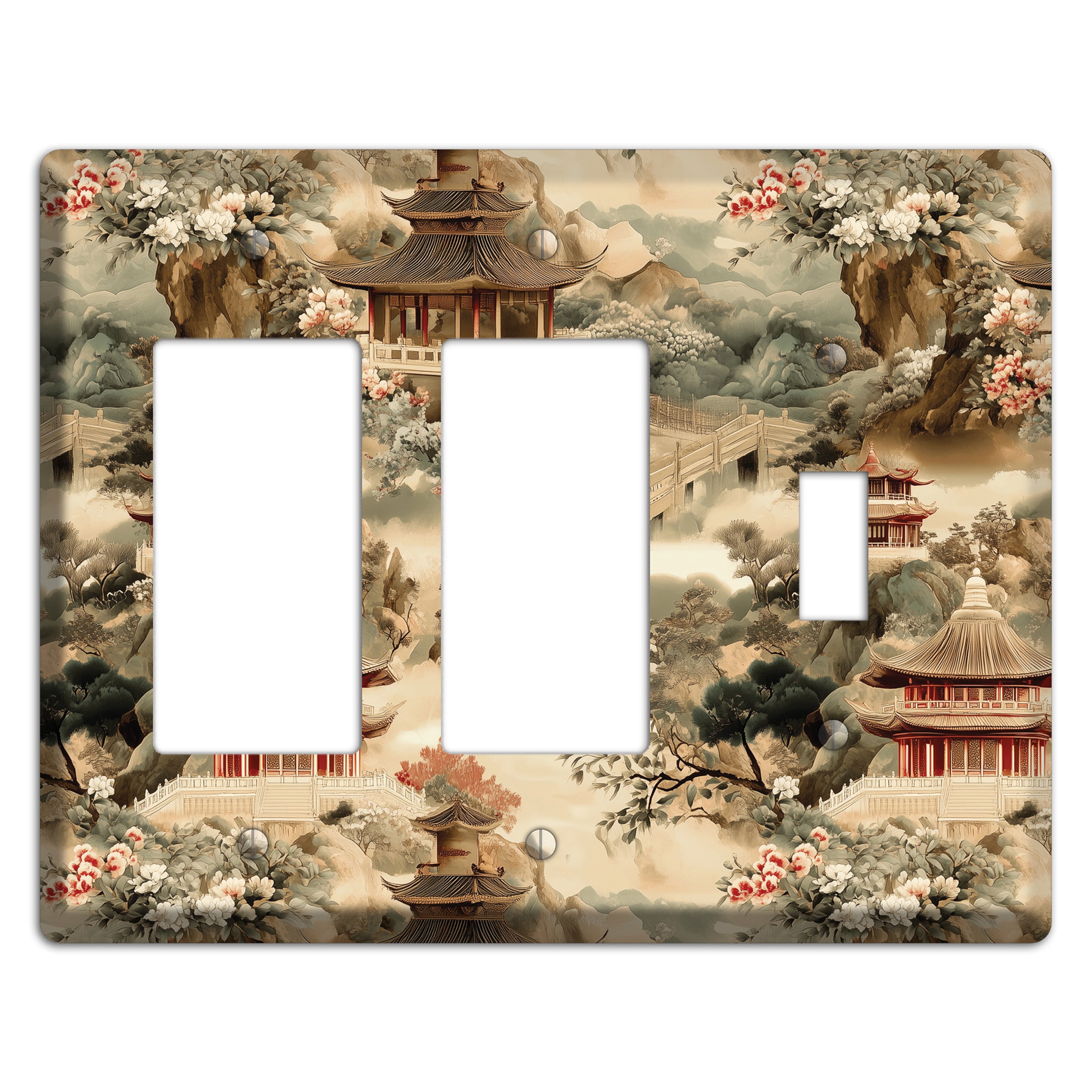 Jade Mountain Reverie 2 Rocker / Toggle Wallplate