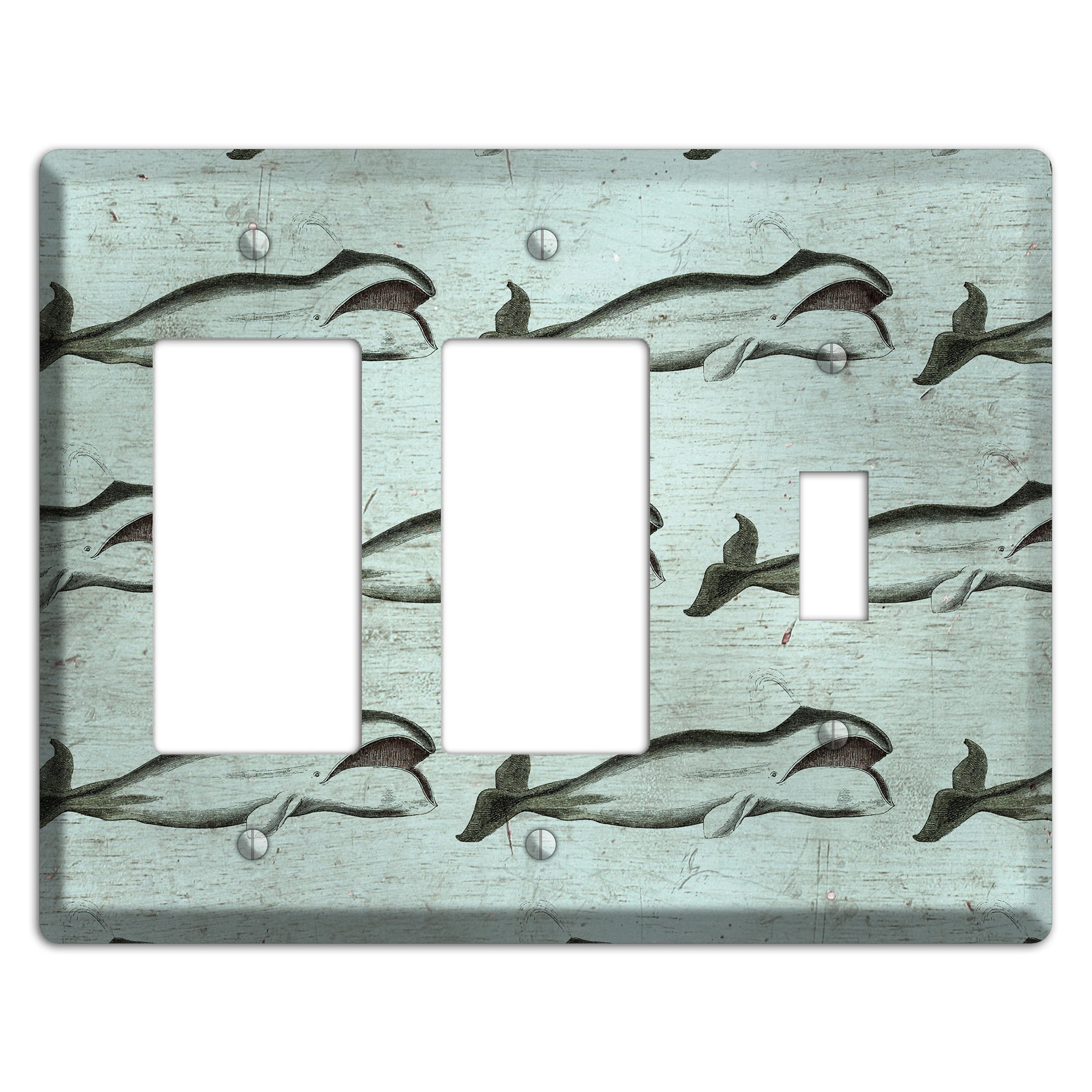 Whale Watch 2 Rocker / Toggle Wallplate