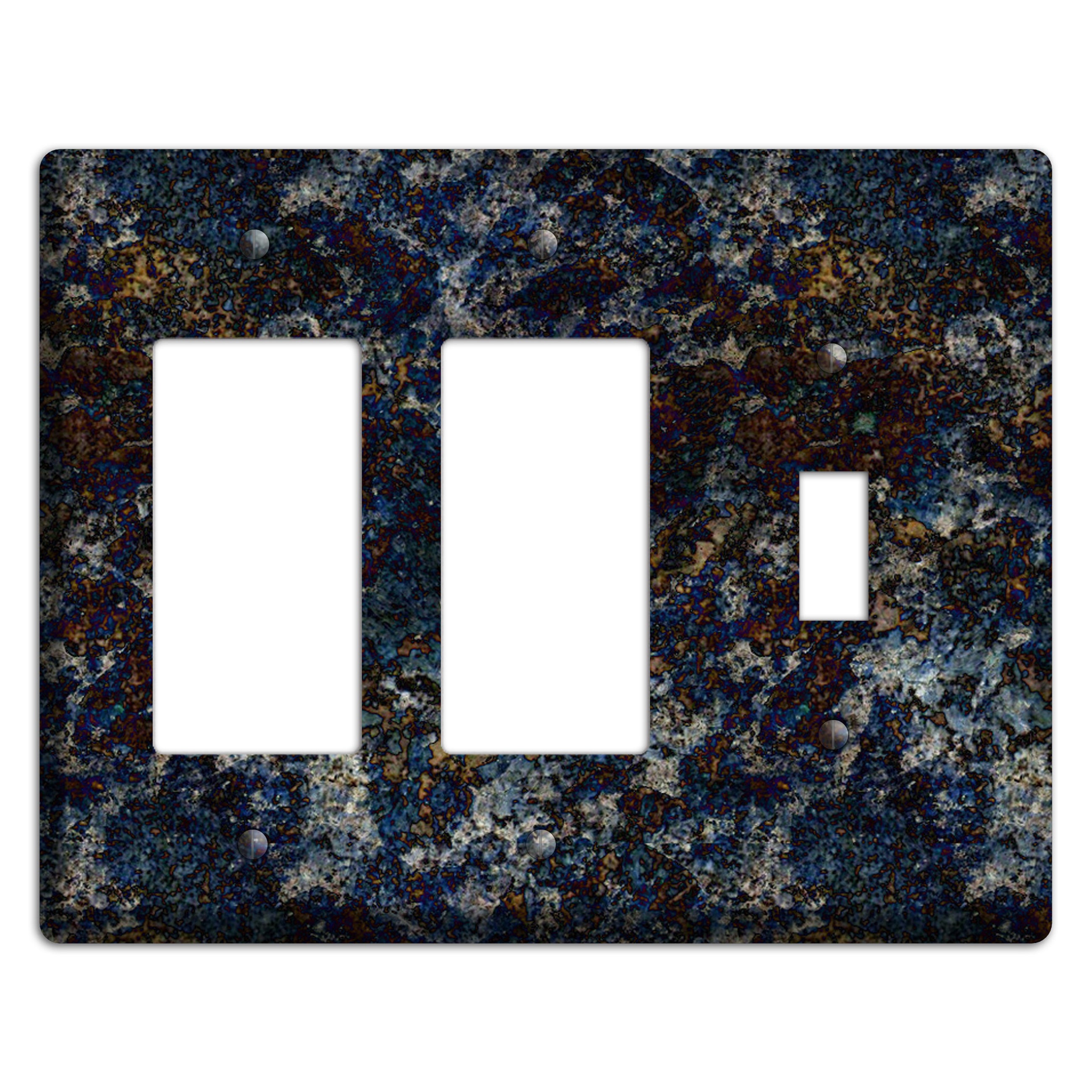 Blue Louise Granite 2 Rocker / Toggle Wallplate
