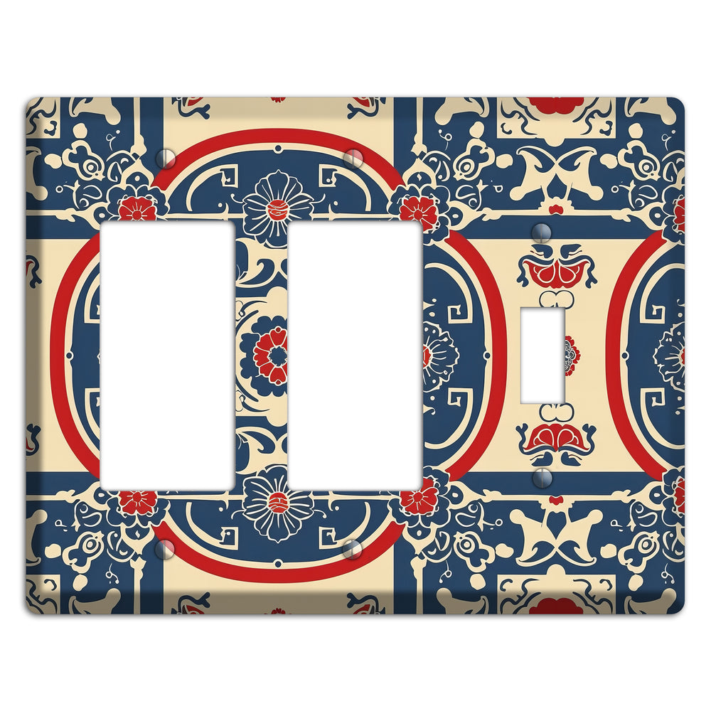Imperial Medallion Court 2 Rocker / Toggle Wallplate