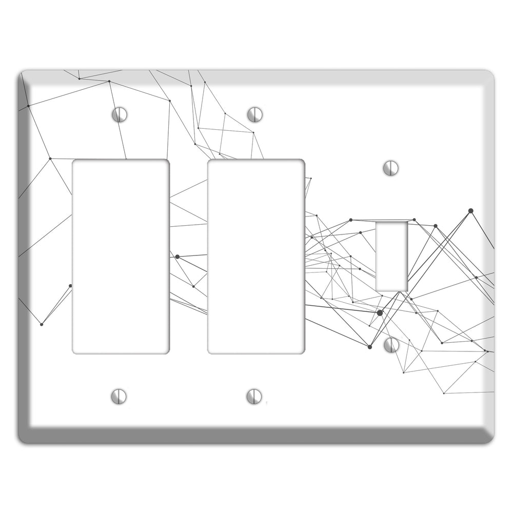 Gossamer Transit Map 2 Rocker / Toggle Wallplate