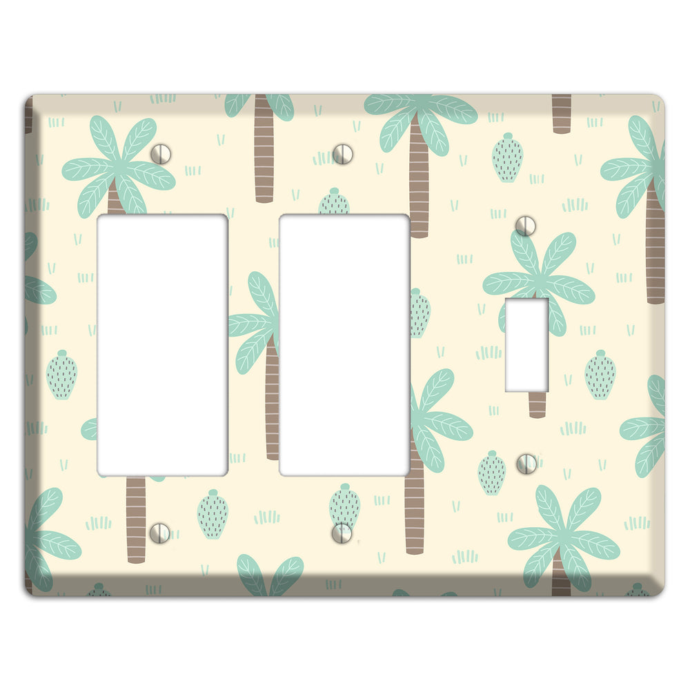 Dino Palmscape 2 Rocker / Toggle Wallplate