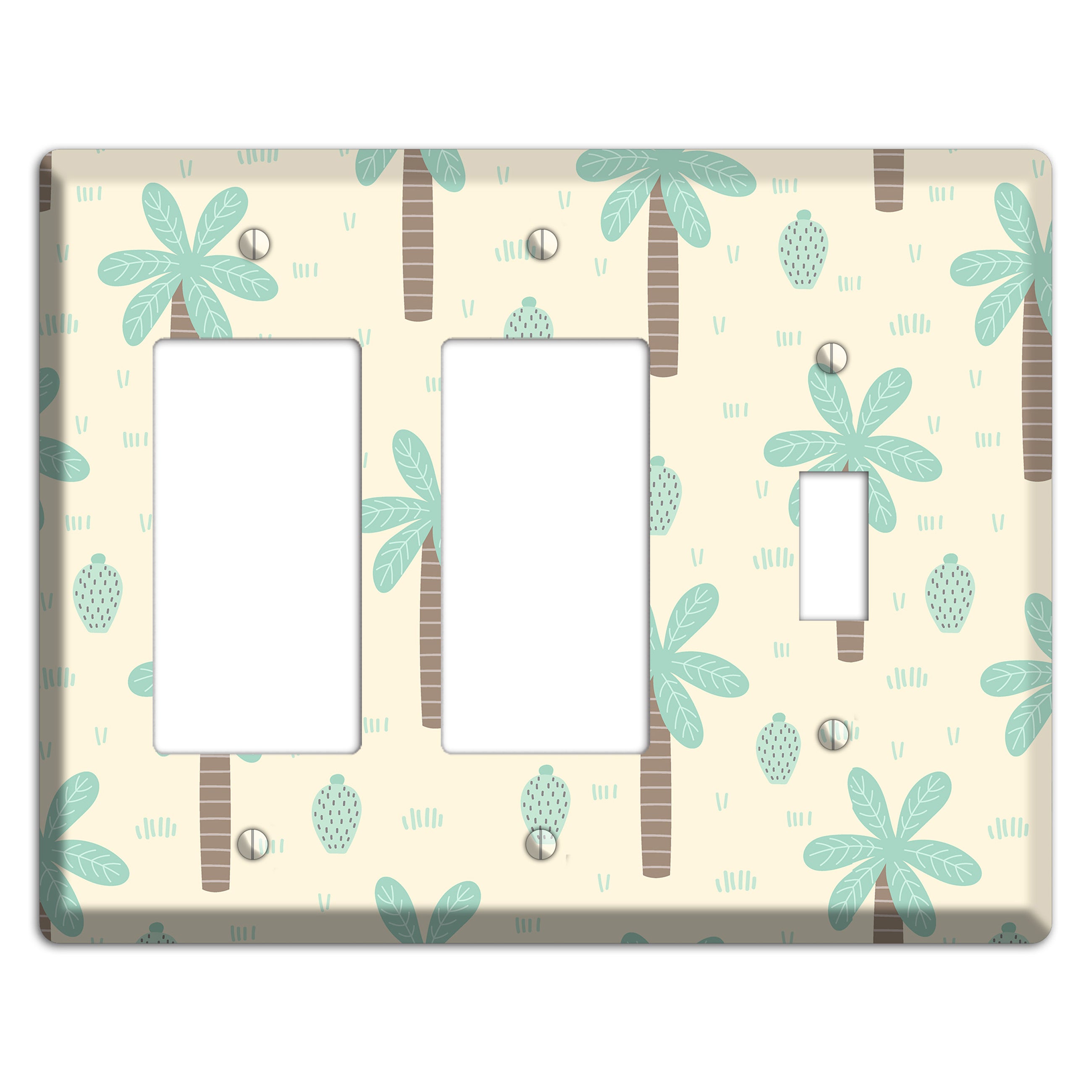 Dino Palmscape 2 Rocker / Toggle Wallplate
