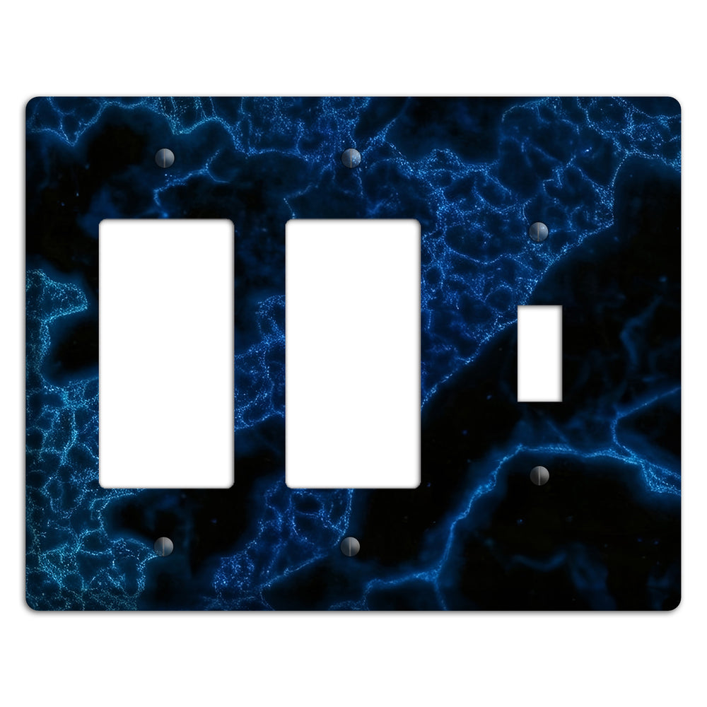 Midnight Marble 2 Rocker / Toggle Wallplate