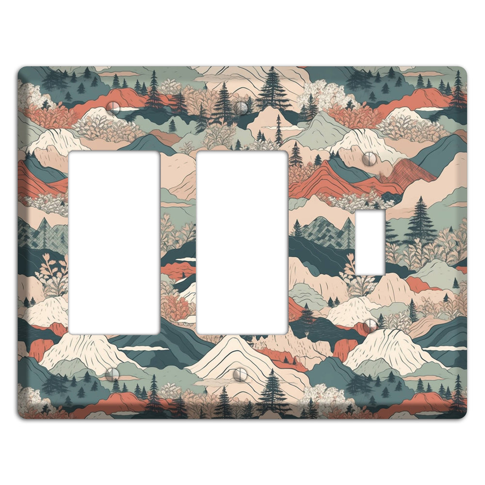 Alpine Paper Trail 2 Rocker / Toggle Wallplate