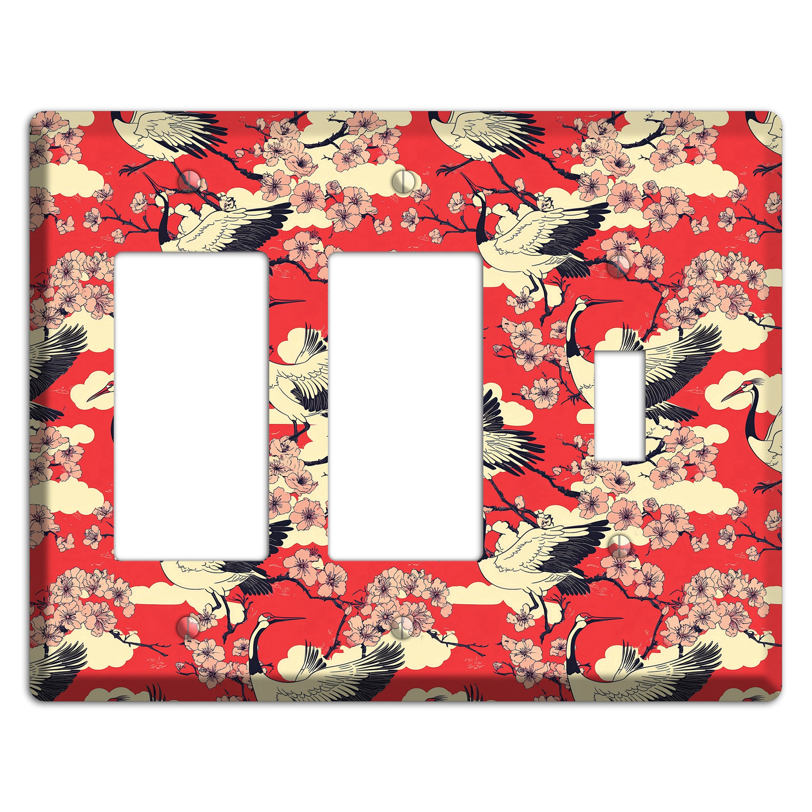 Crimson Blossom Ascent 2 Rocker / Toggle Wallplate