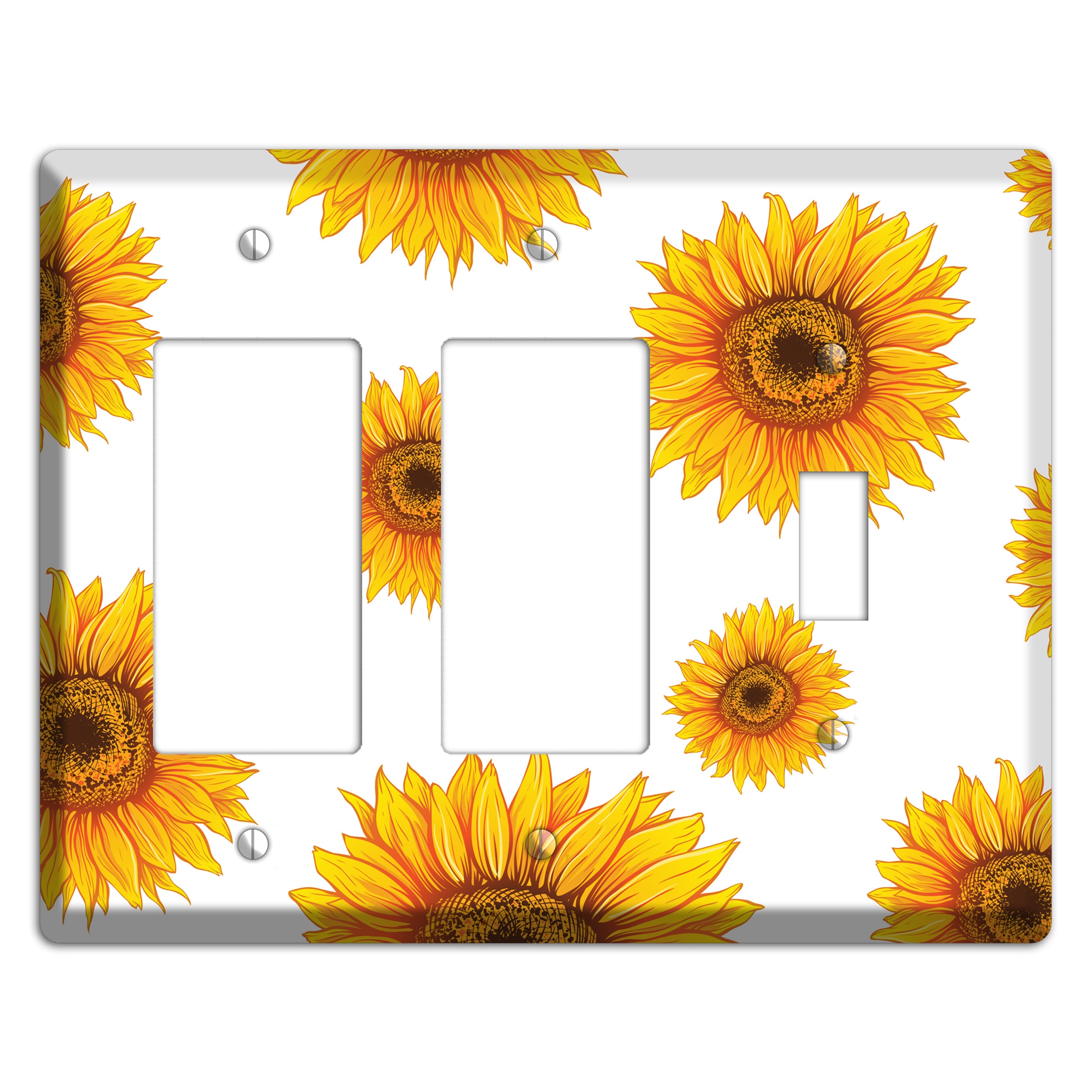 Solar Bloom Scatter 2 Rocker / Toggle Wallplate