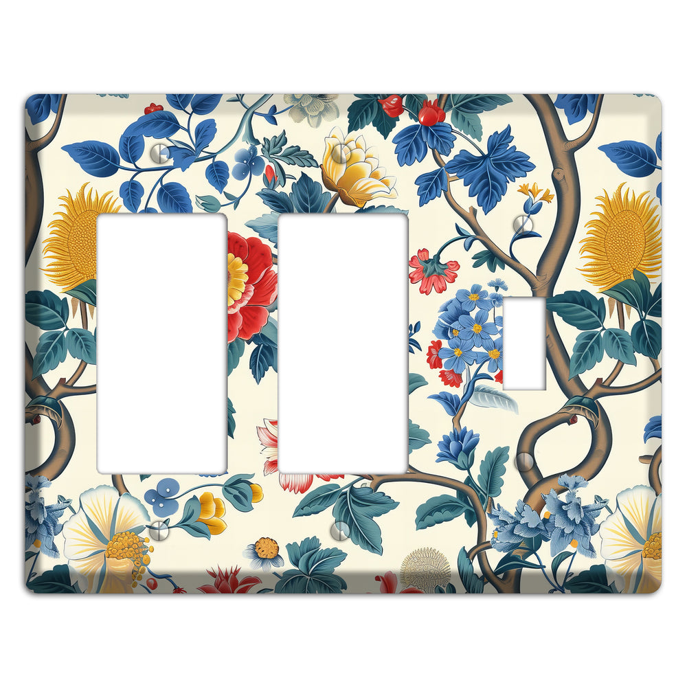 Tangled Bloom Tapestry 2 Rocker / Toggle Wallplate