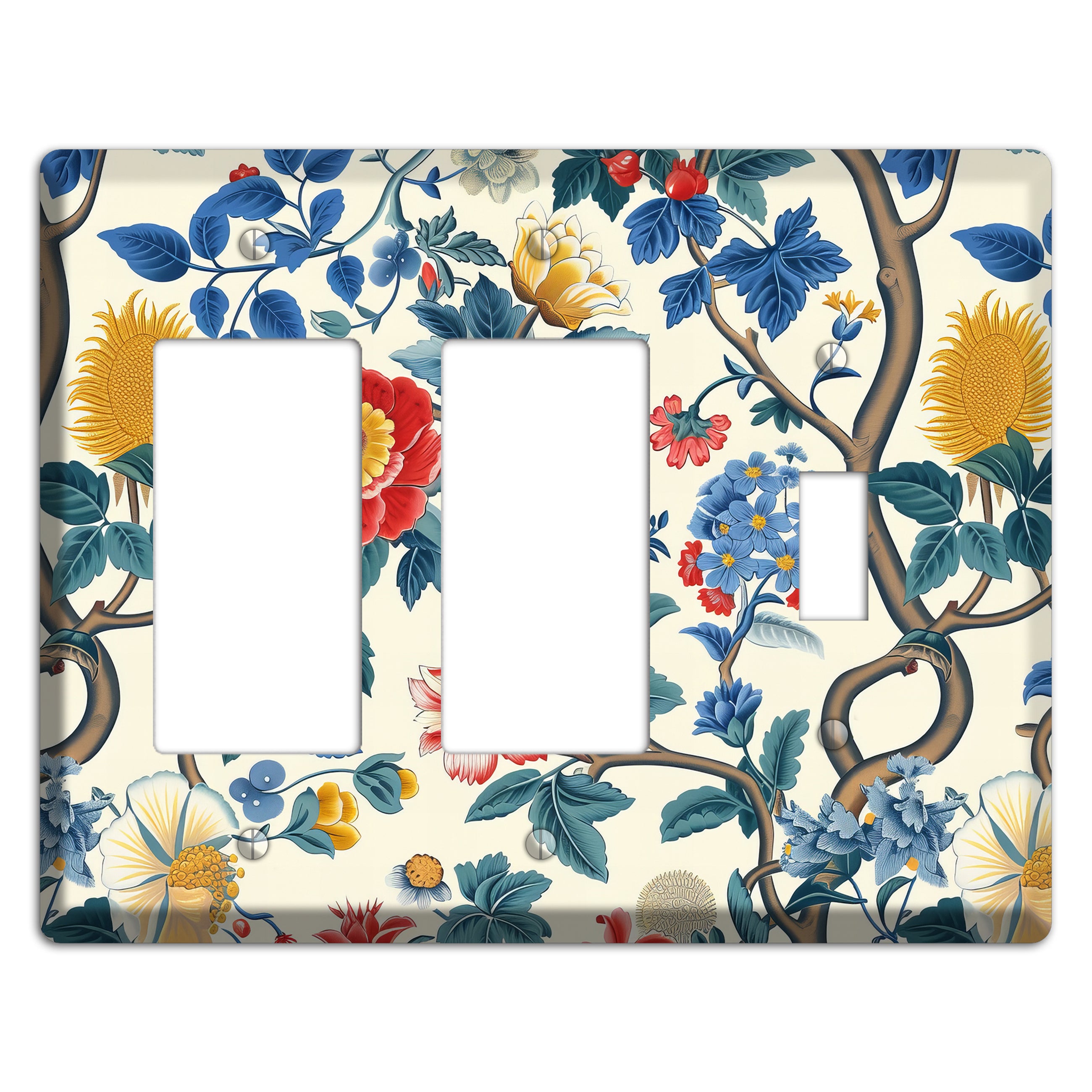 Tangled Bloom Tapestry 2 Rocker / Toggle Wallplate