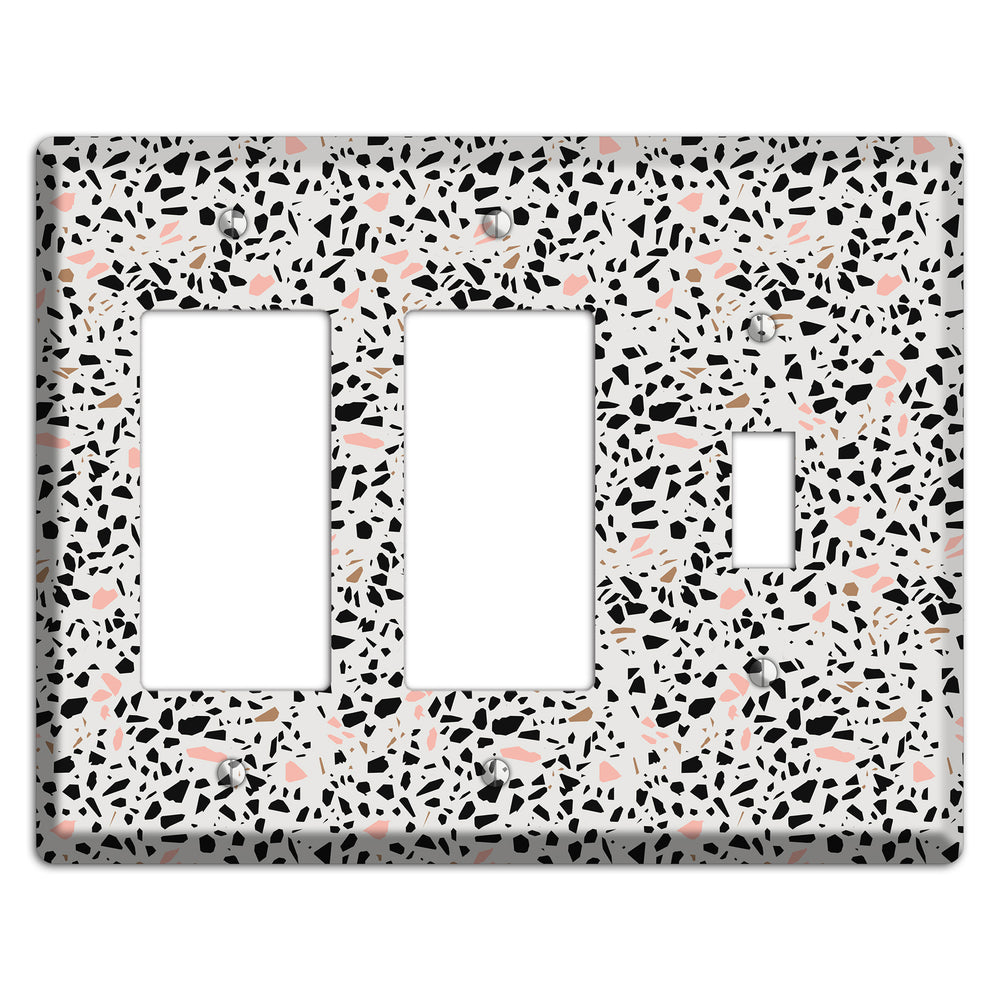 Monochrome Mix 2 Rocker / Toggle Wallplate