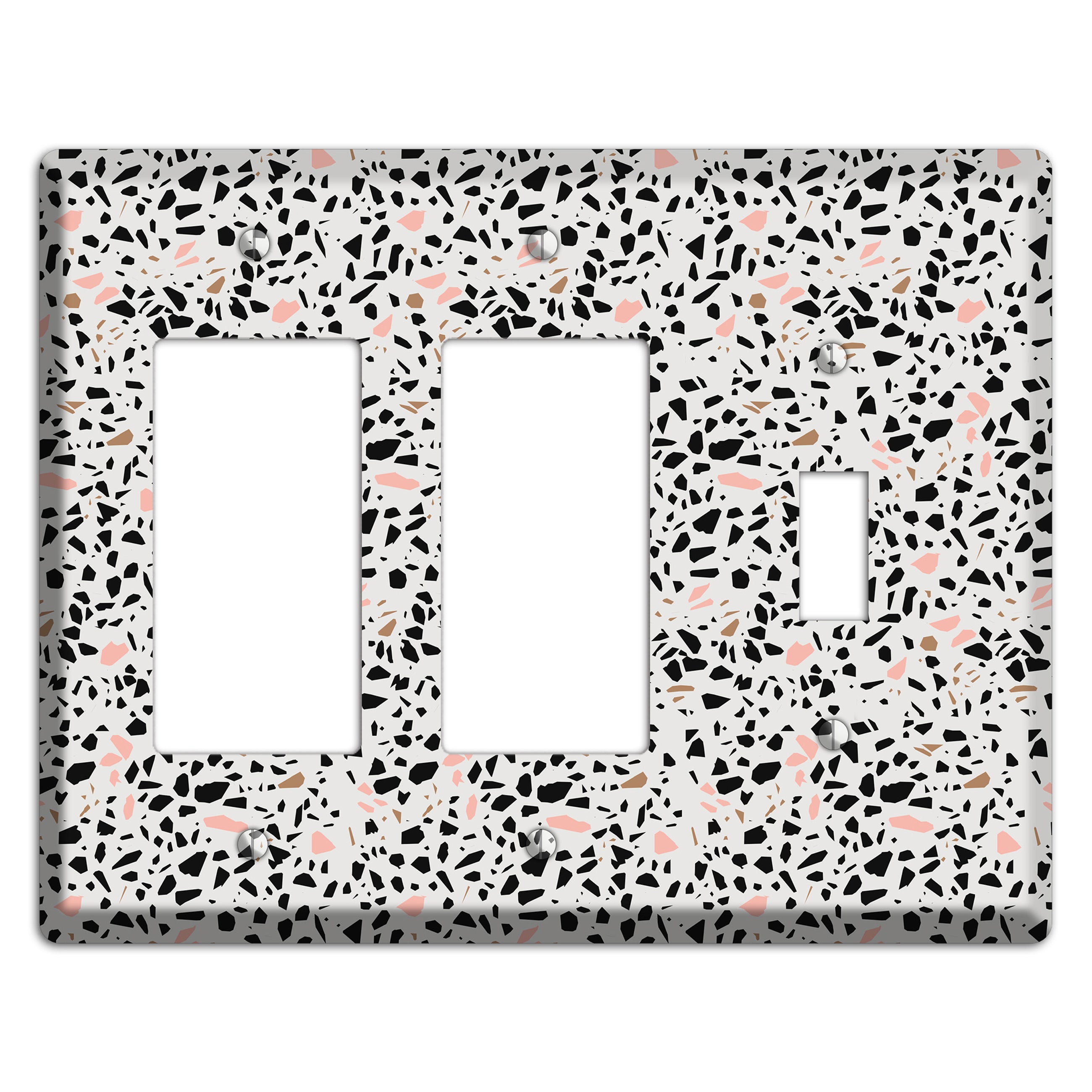 Monochrome Mix 2 Rocker / Toggle Wallplate