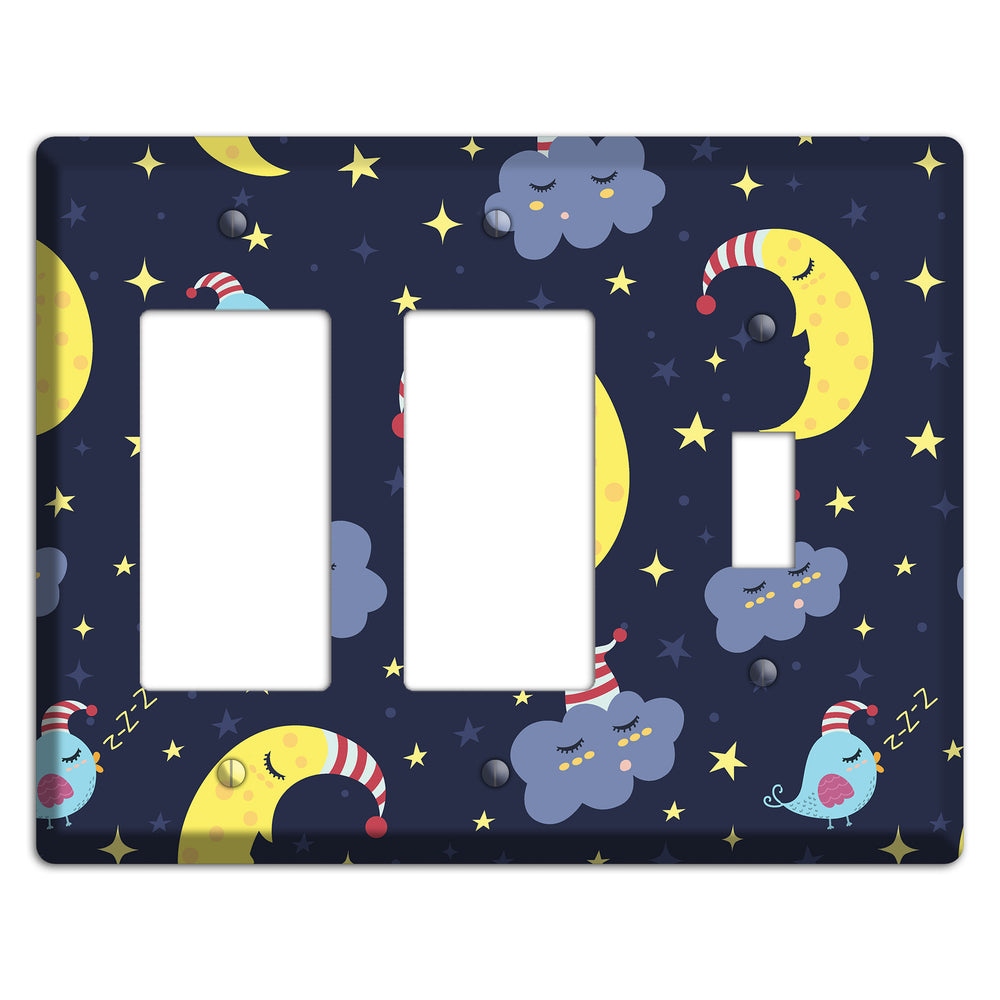 Sleepy Skies 2 Rocker / Toggle Wallplate