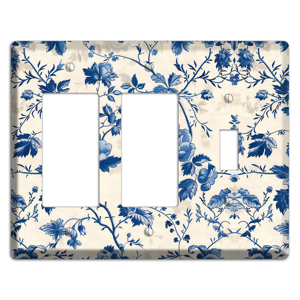 Porcelain Garden Riot 2 Rocker / Toggle Wallplate