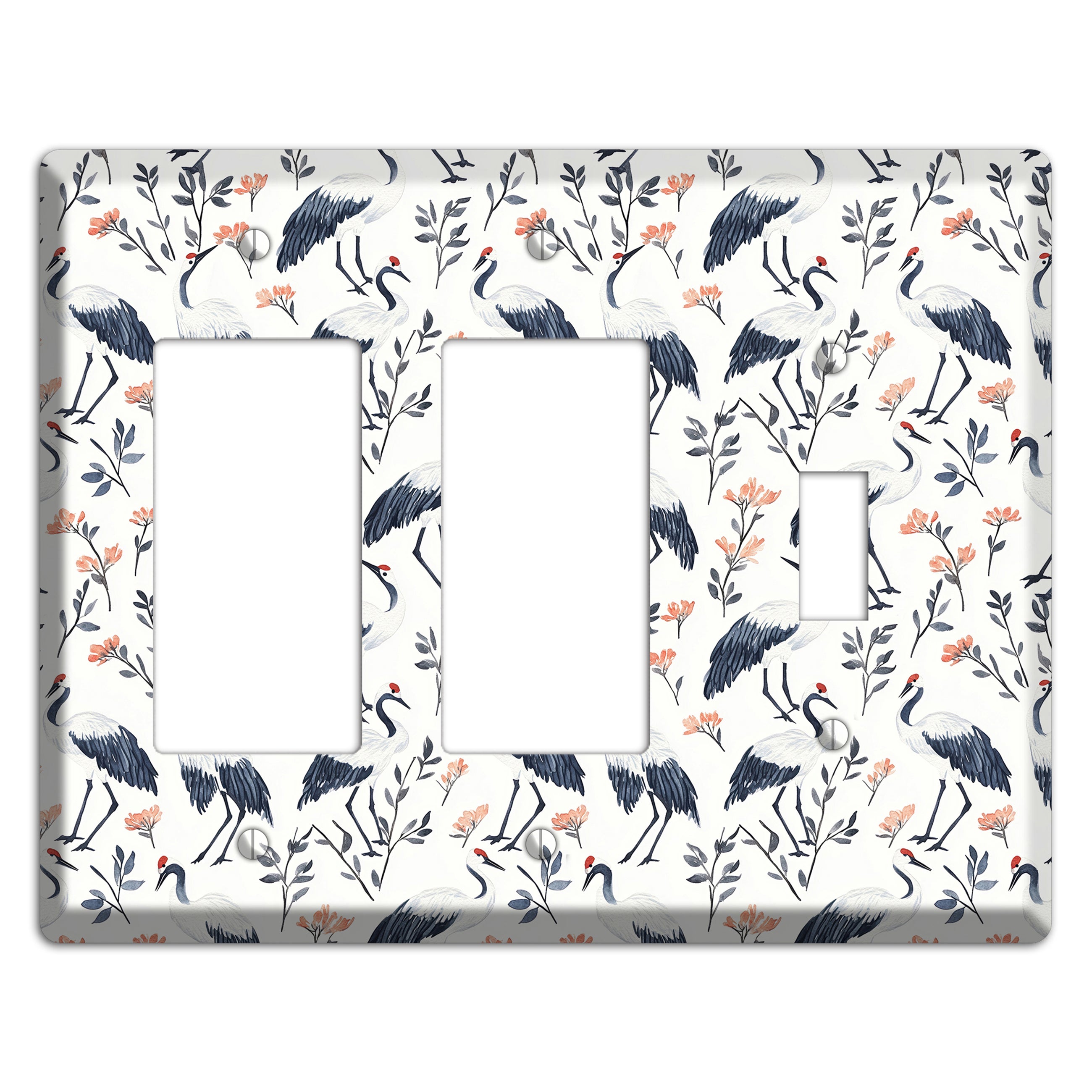 Slate & Coral Marsh 2 Rocker / Toggle Wallplate