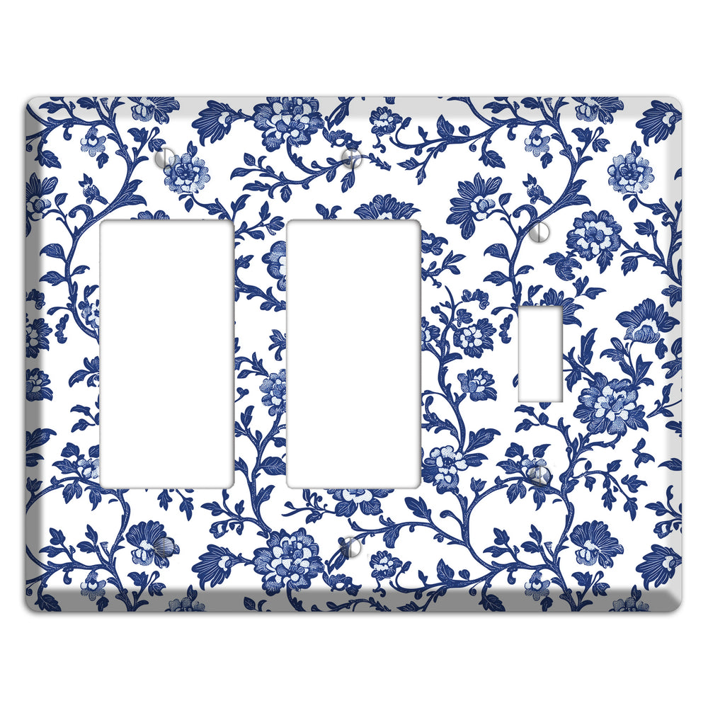 Porcelain Vine Reverie 2 Rocker / Toggle Wallplate