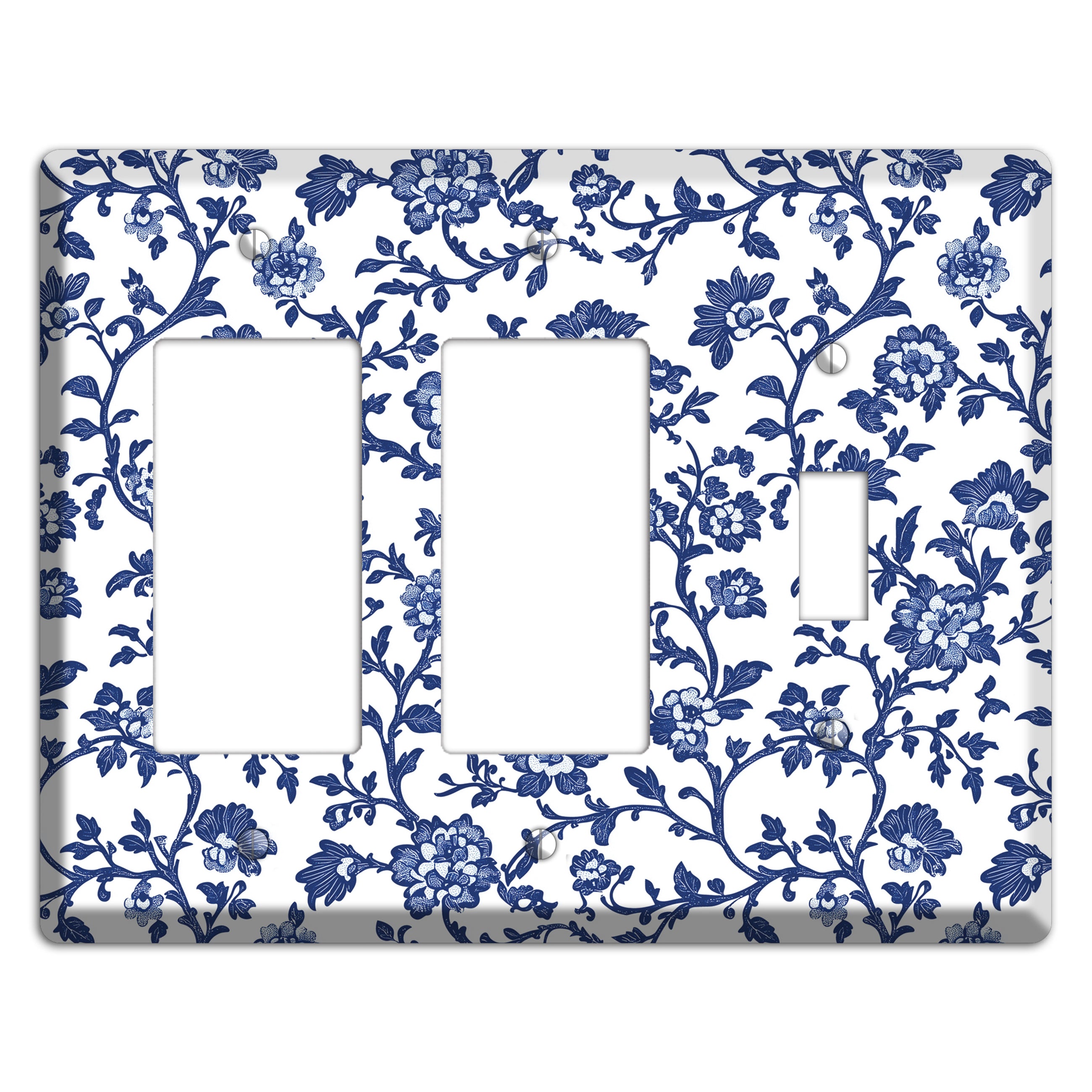 Porcelain Vine Reverie 2 Rocker / Toggle Wallplate
