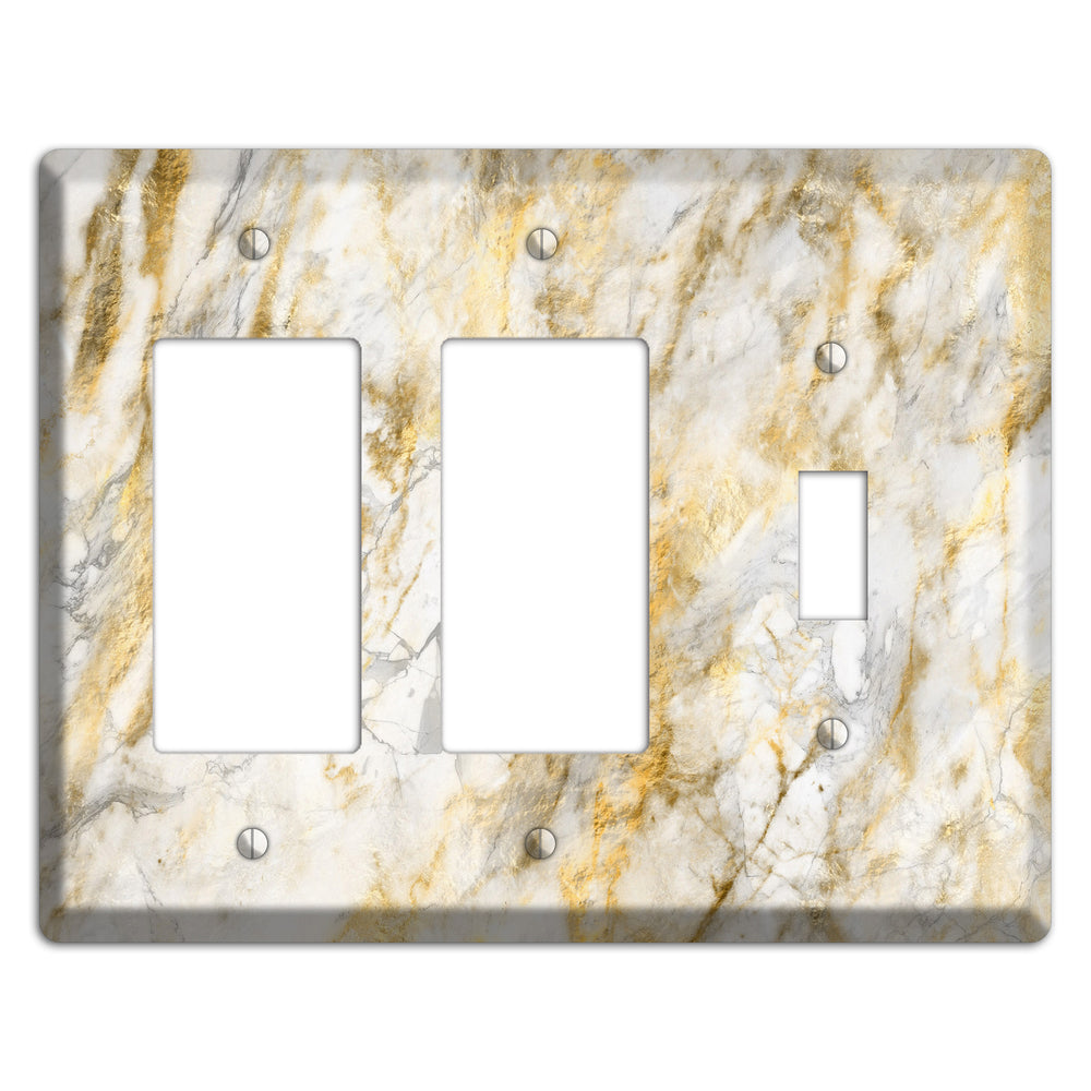 Marigold Marble 2 Rocker / Toggle Wallplate