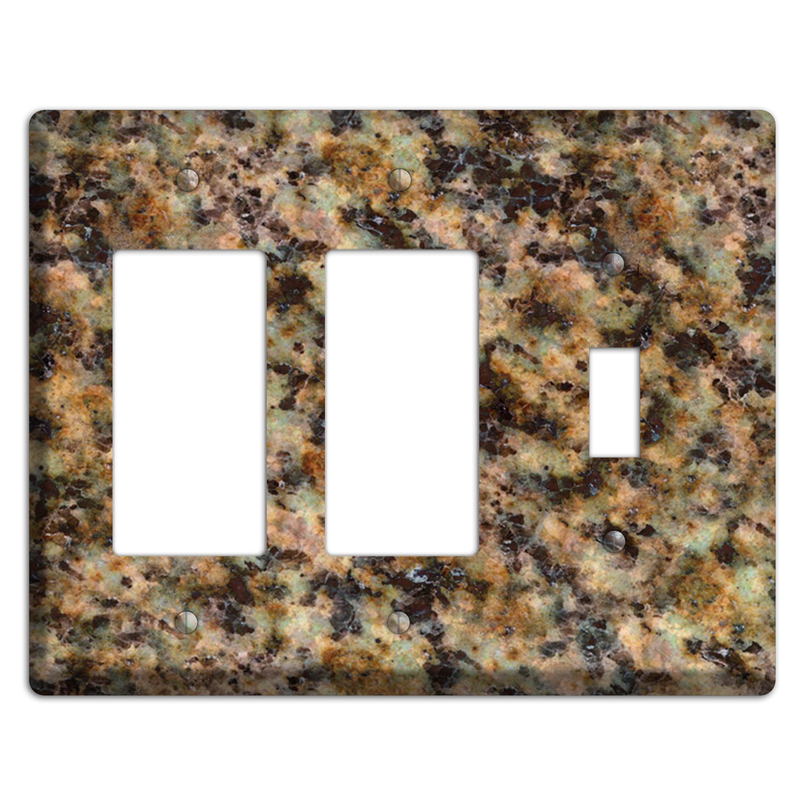 Verde Butterfly Granite 2 Rocker / Toggle Wallplate