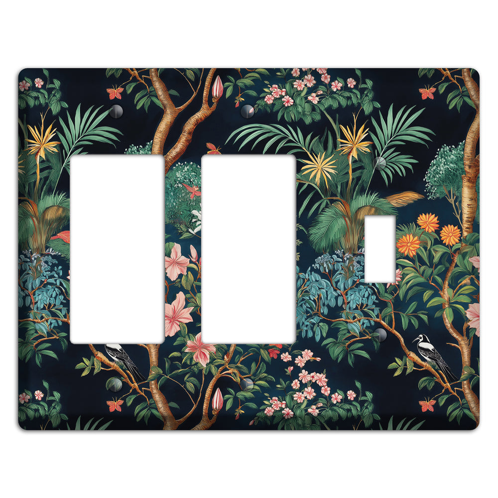 Jungle Nocturne 2 Rocker / Toggle Wallplate