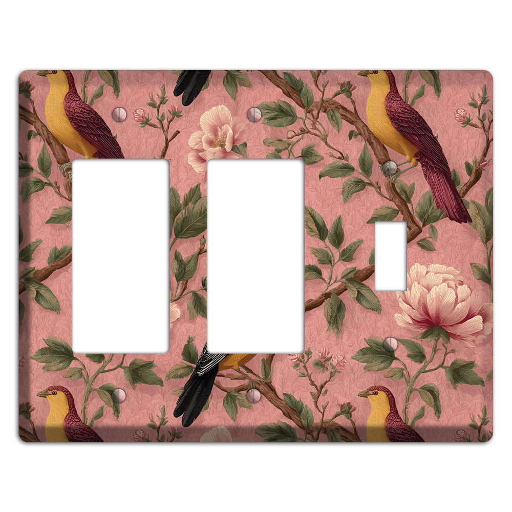 Peony & Perch 2 Rocker / Toggle Wallplate