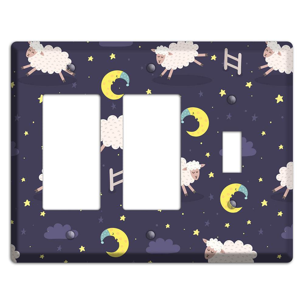Counting Sheep 2 Rocker / Toggle Wallplate