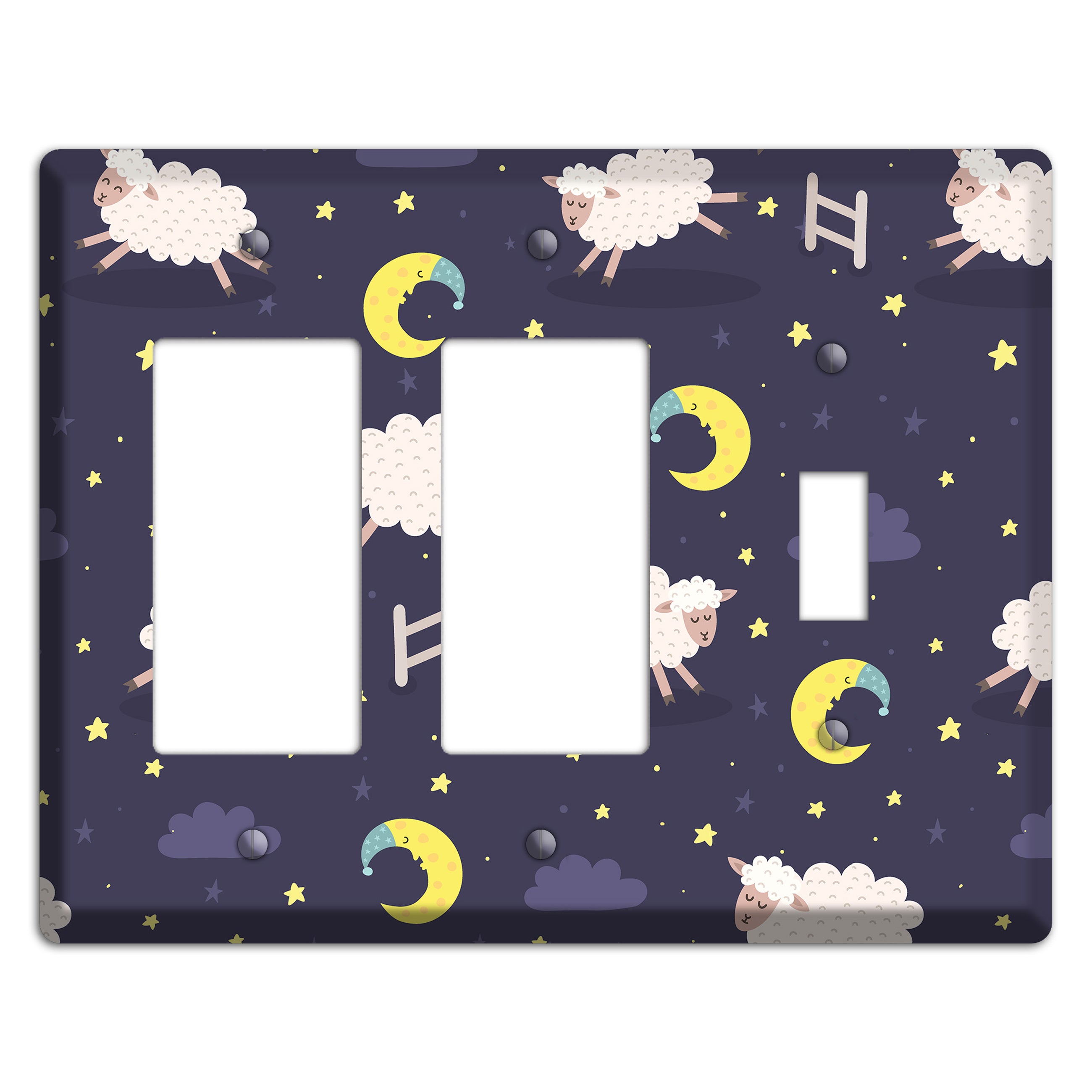 Counting Sheep 2 Rocker / Toggle Wallplate