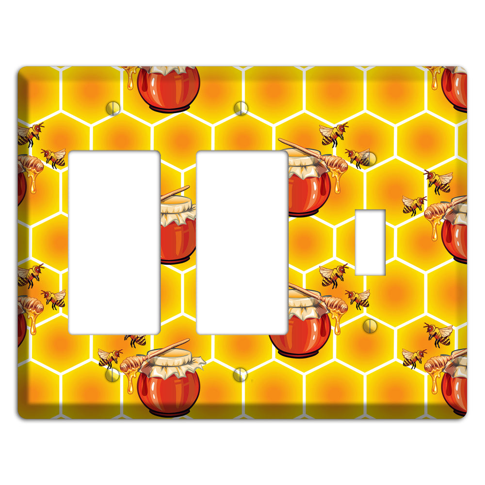 Harvest Season Repeating 2 Rocker / Toggle Wallplate