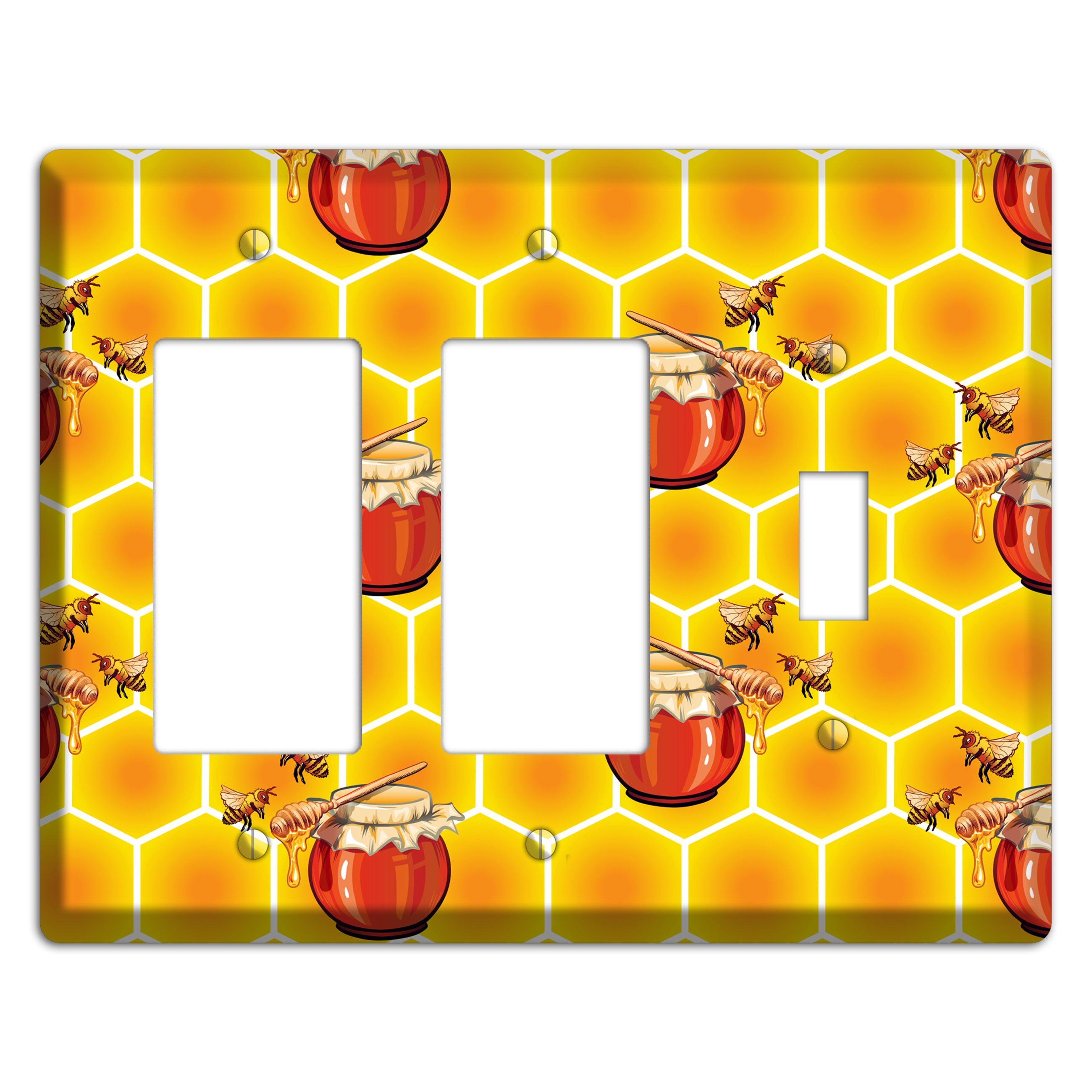 Harvest Season Repeating 2 Rocker / Toggle Wallplate