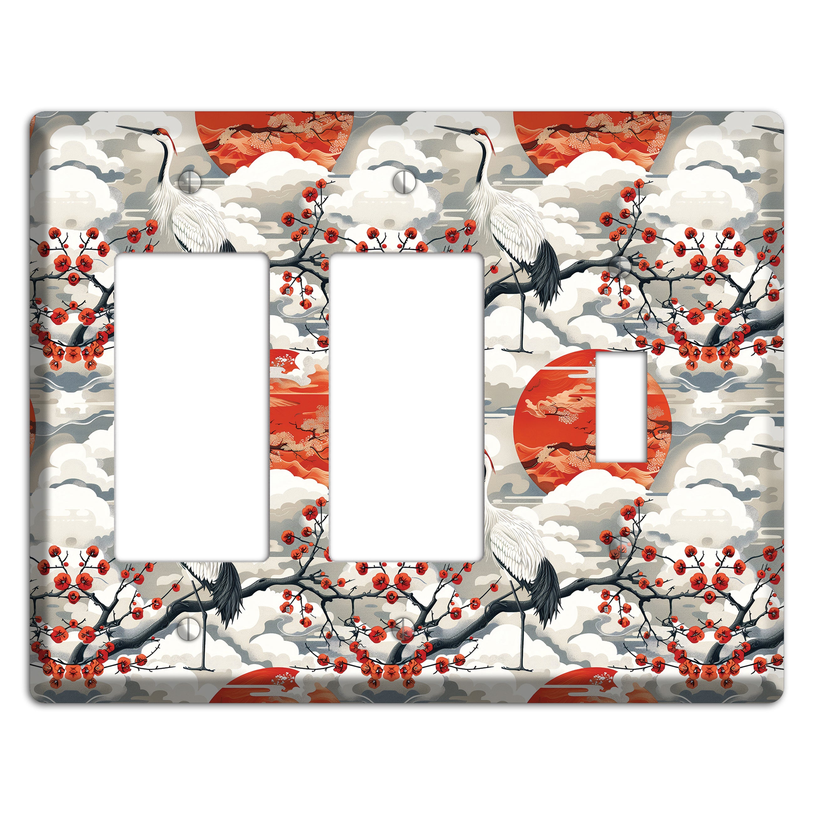 Vermillion Sun Rising 2 Rocker / Toggle Wallplate