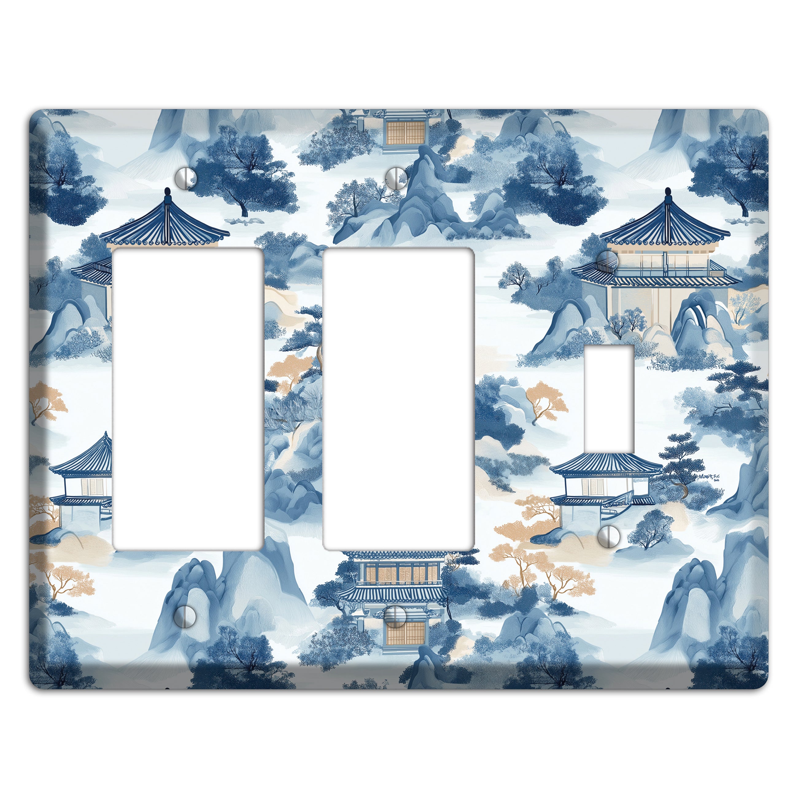 Jade Mountain Retreat 2 Rocker / Toggle Wallplate
