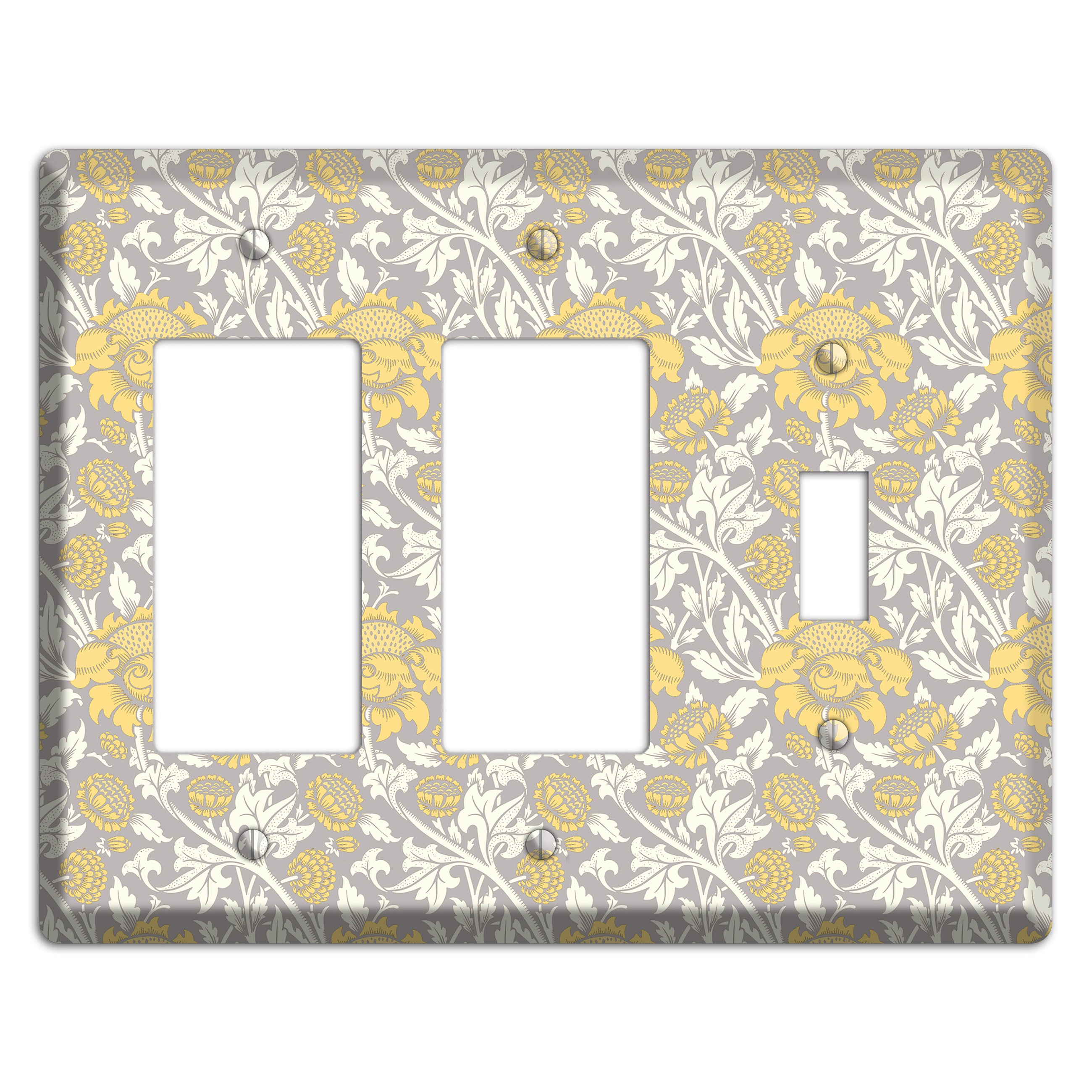 Golden Peony Lace 2 Rocker / Toggle Wallplate