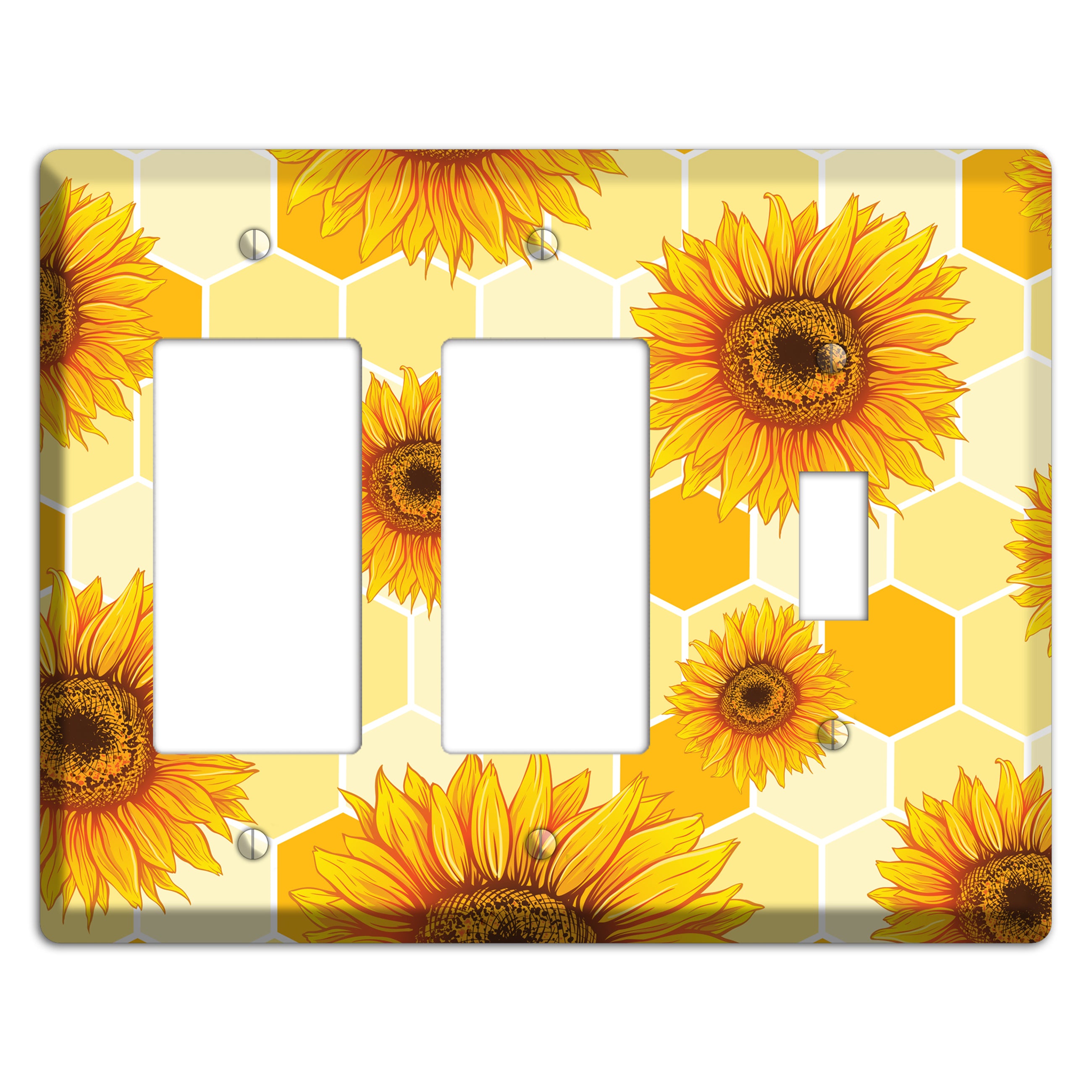 Sunflower & Comb 2 Rocker / Toggle Wallplate