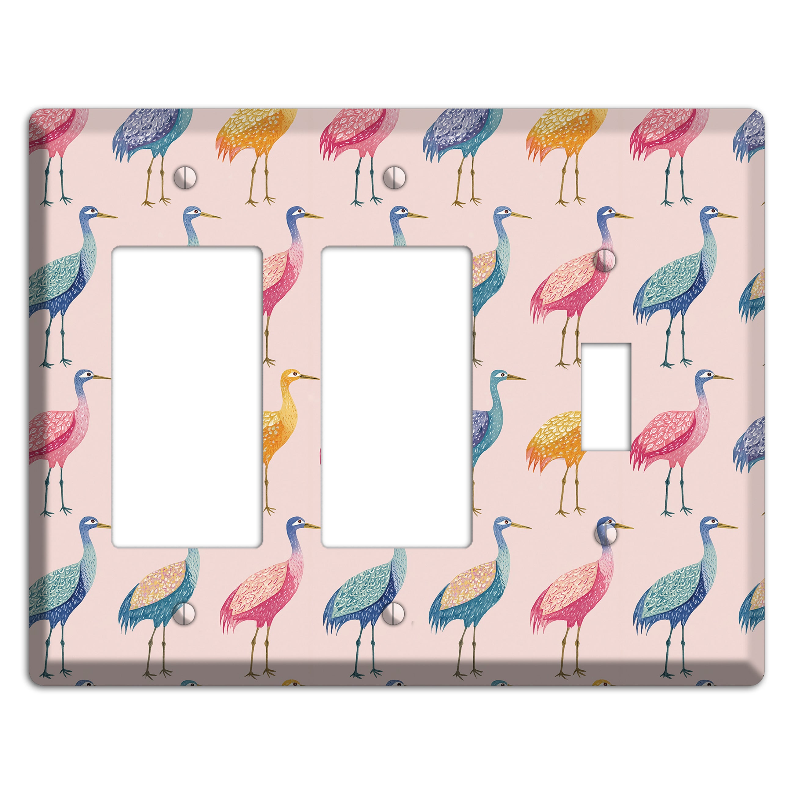 Rainbow Marsh Parade 2 Rocker / Toggle Wallplate