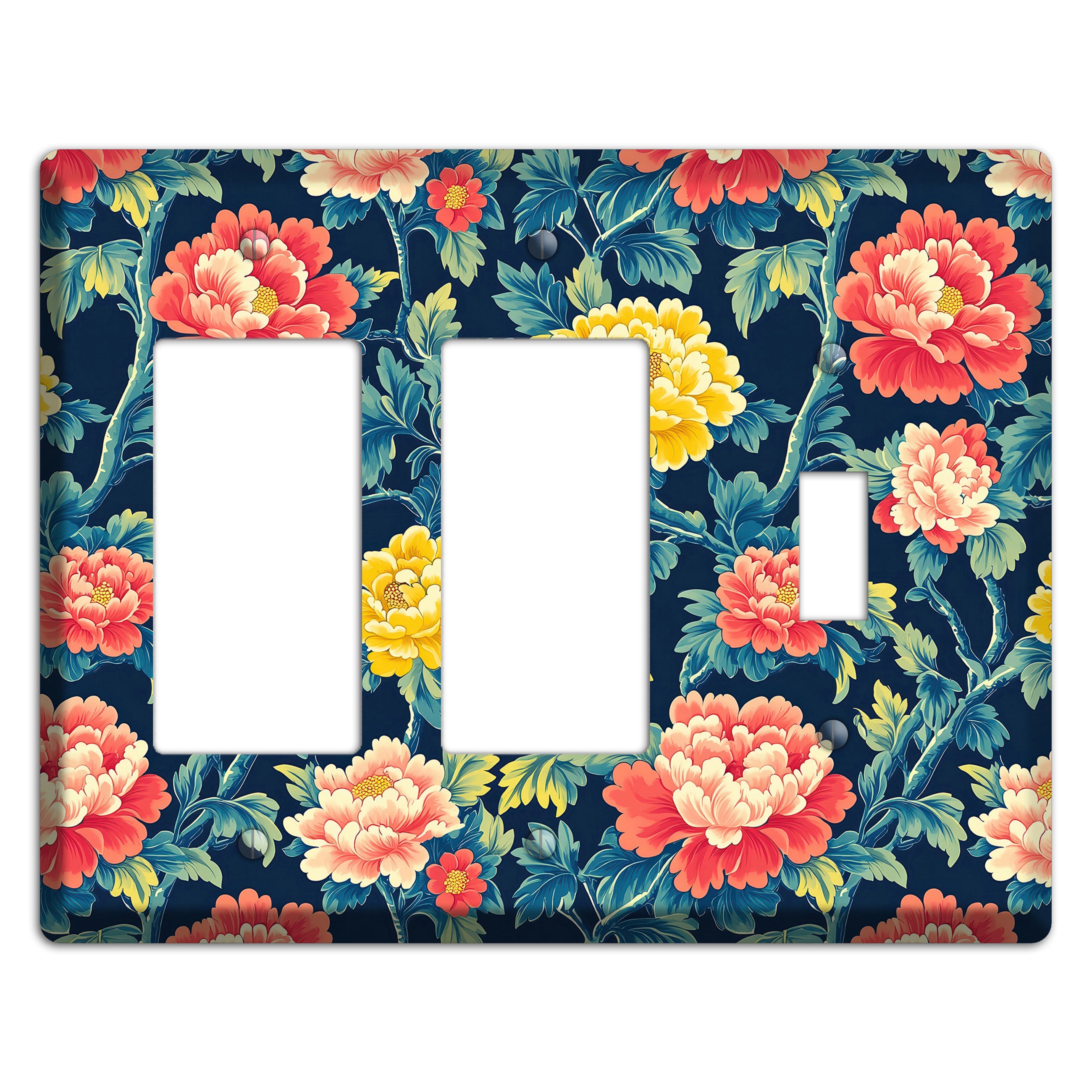 Peony & Bough 2 Rocker / Toggle Wallplate