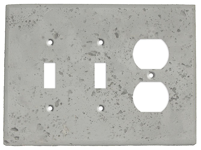 Gray Stone 2 Toggle / Duplex Outlet Cover Plate