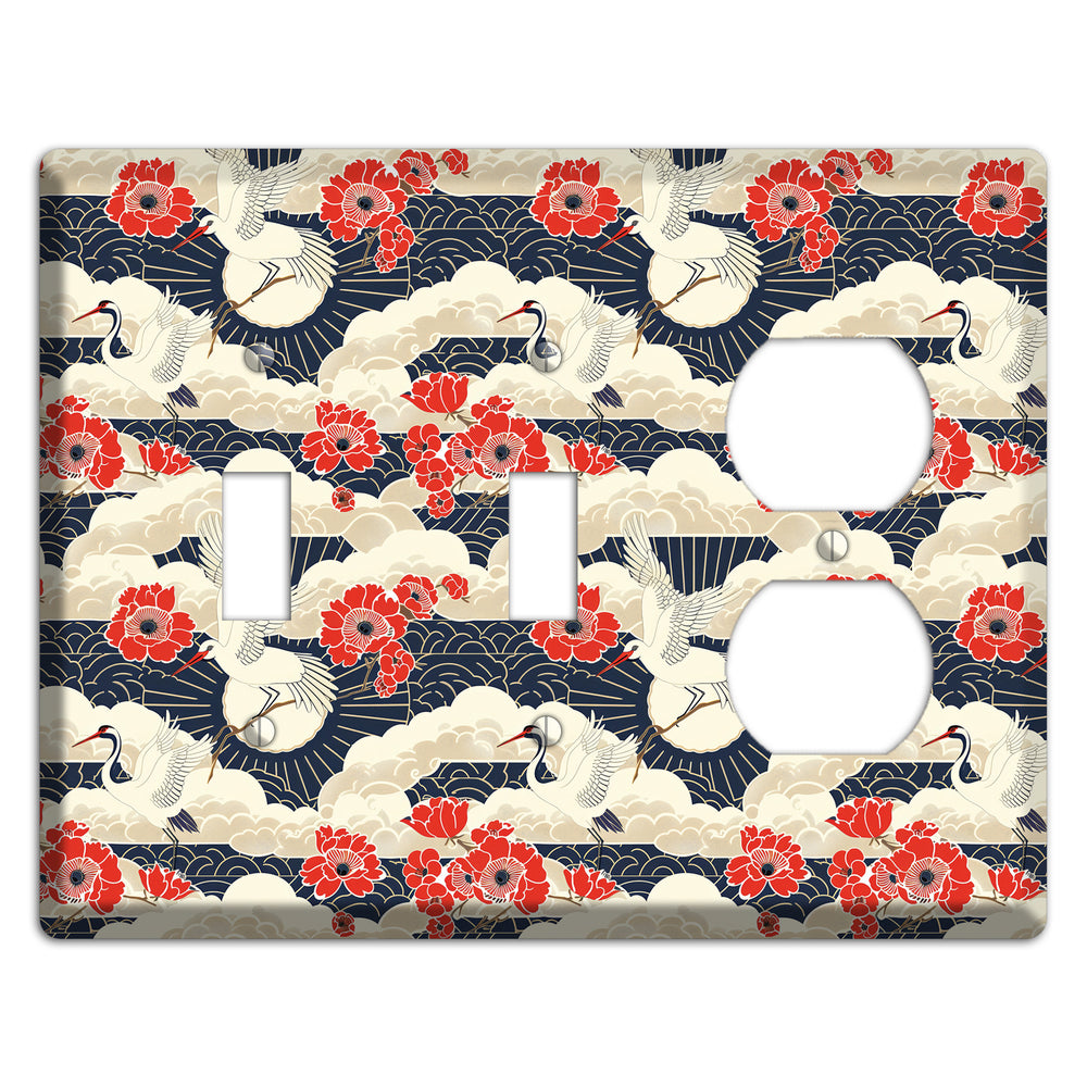 Crimson Peony Ascent 2 Toggle / Duplex Wallplate