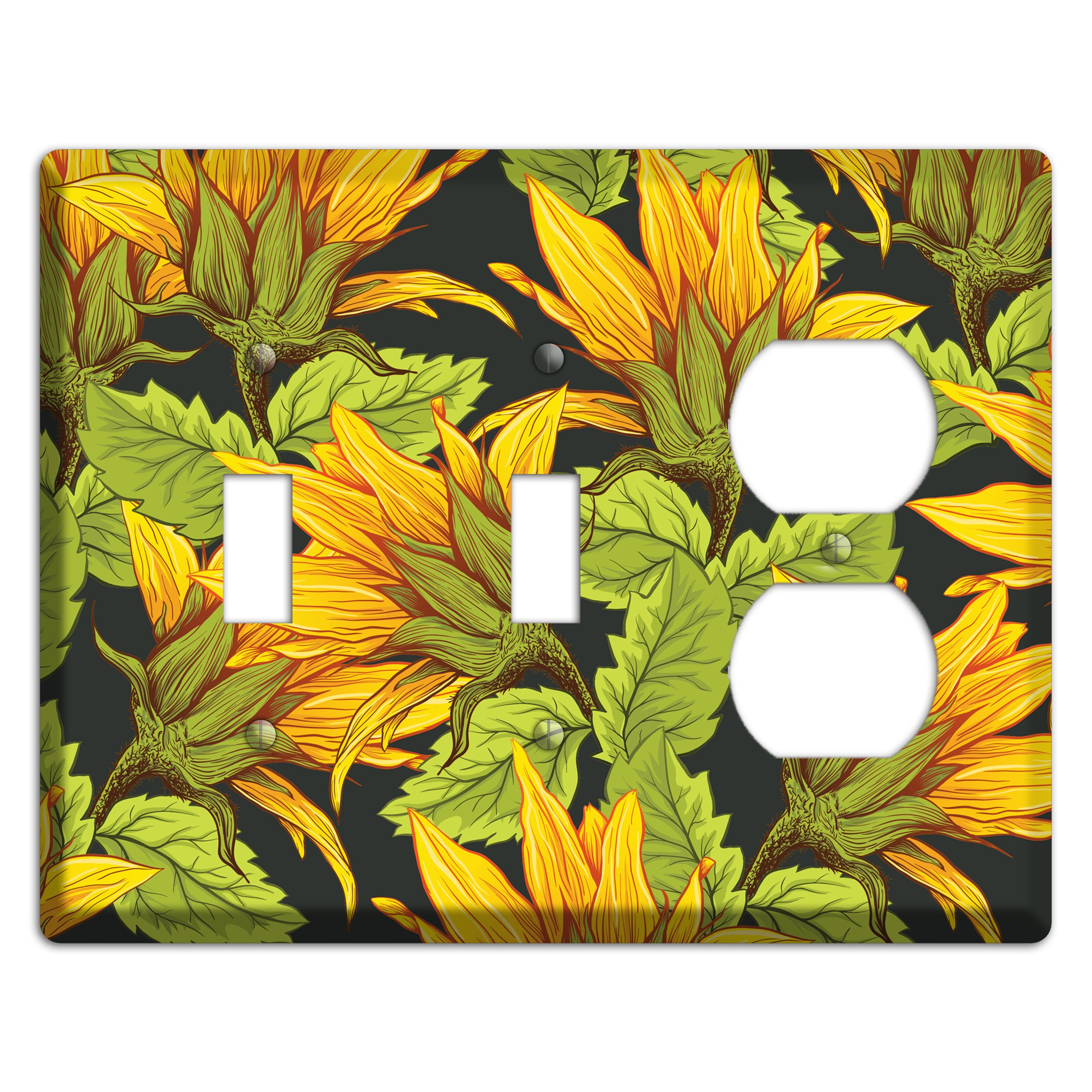 Gilded Bloom Tangle 2 Toggle / Duplex Wallplate – Wallplates.com