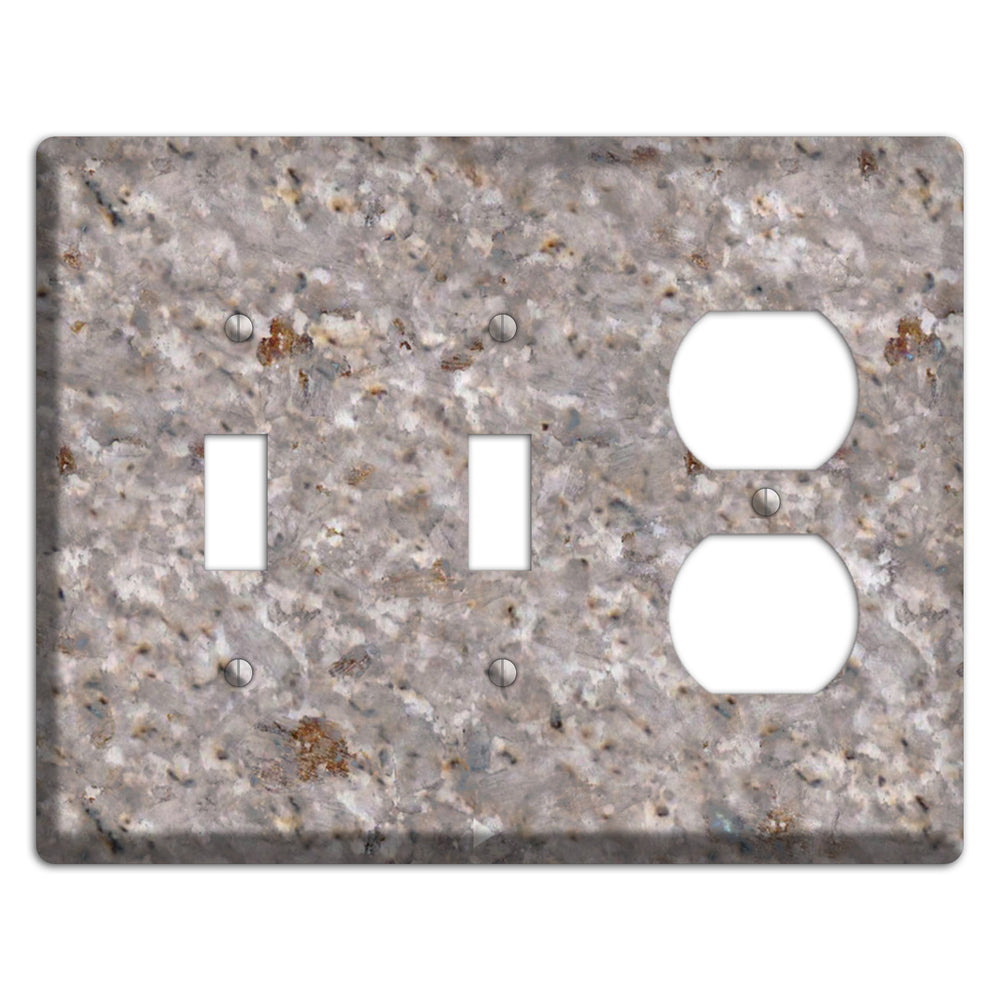Kashmir White Granite 2 Toggle / Duplex Wallplate